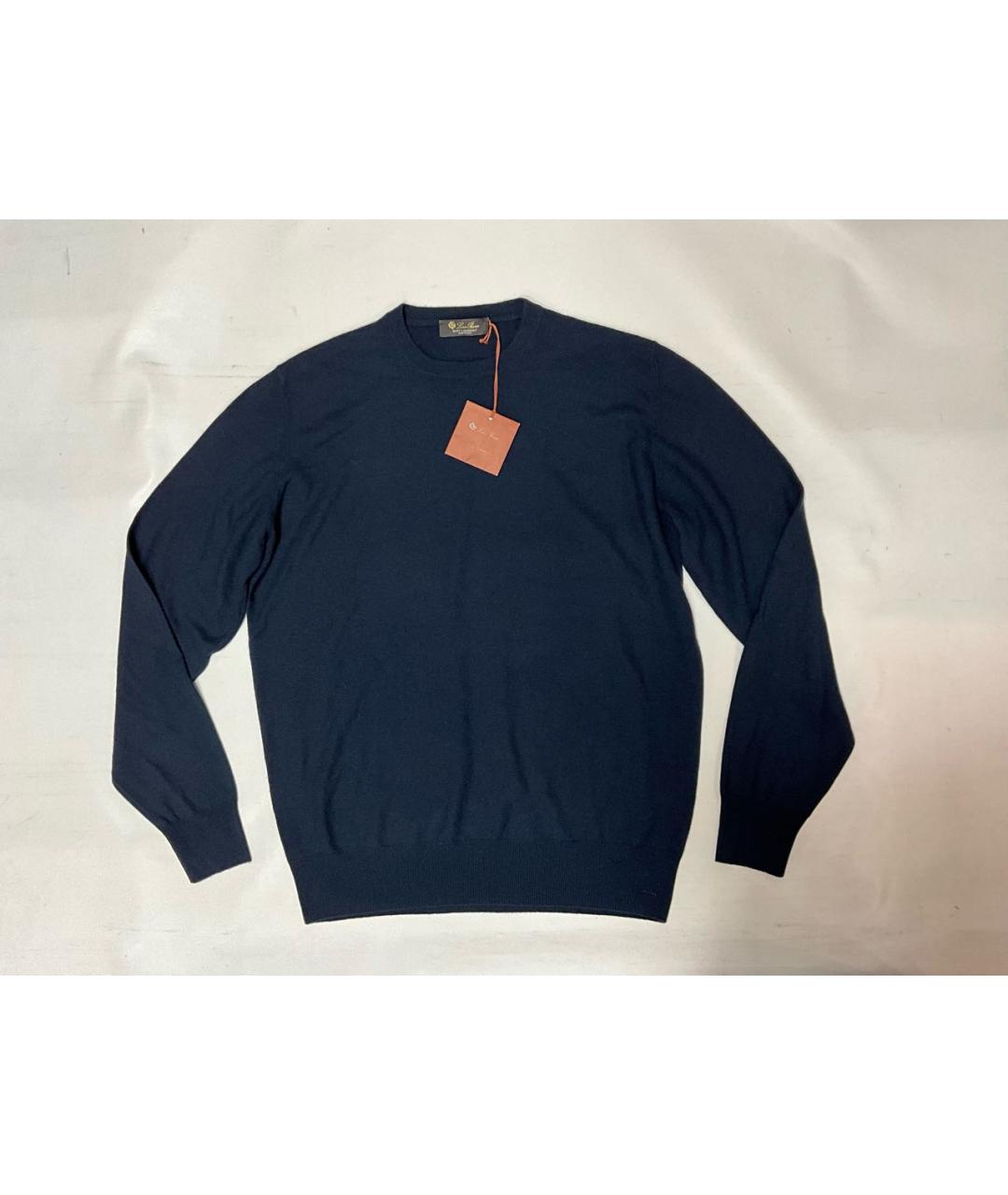 LORO PIANA Синий кашемировый джемпер / свитер, фото 9