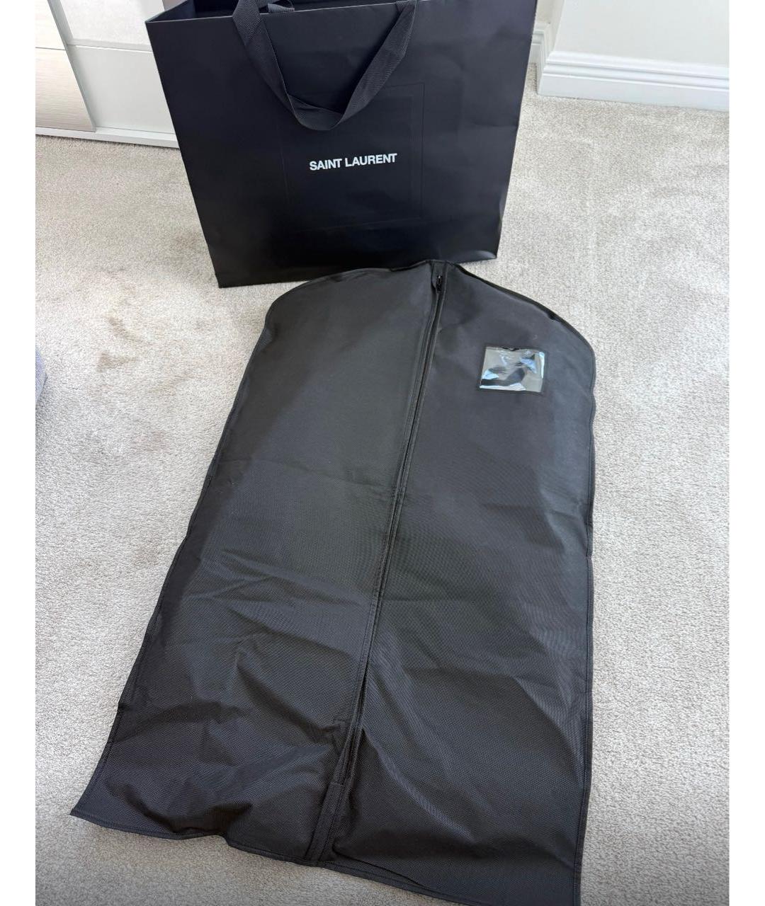 SAINT LAURENT Черная кожаная куртка, фото 6