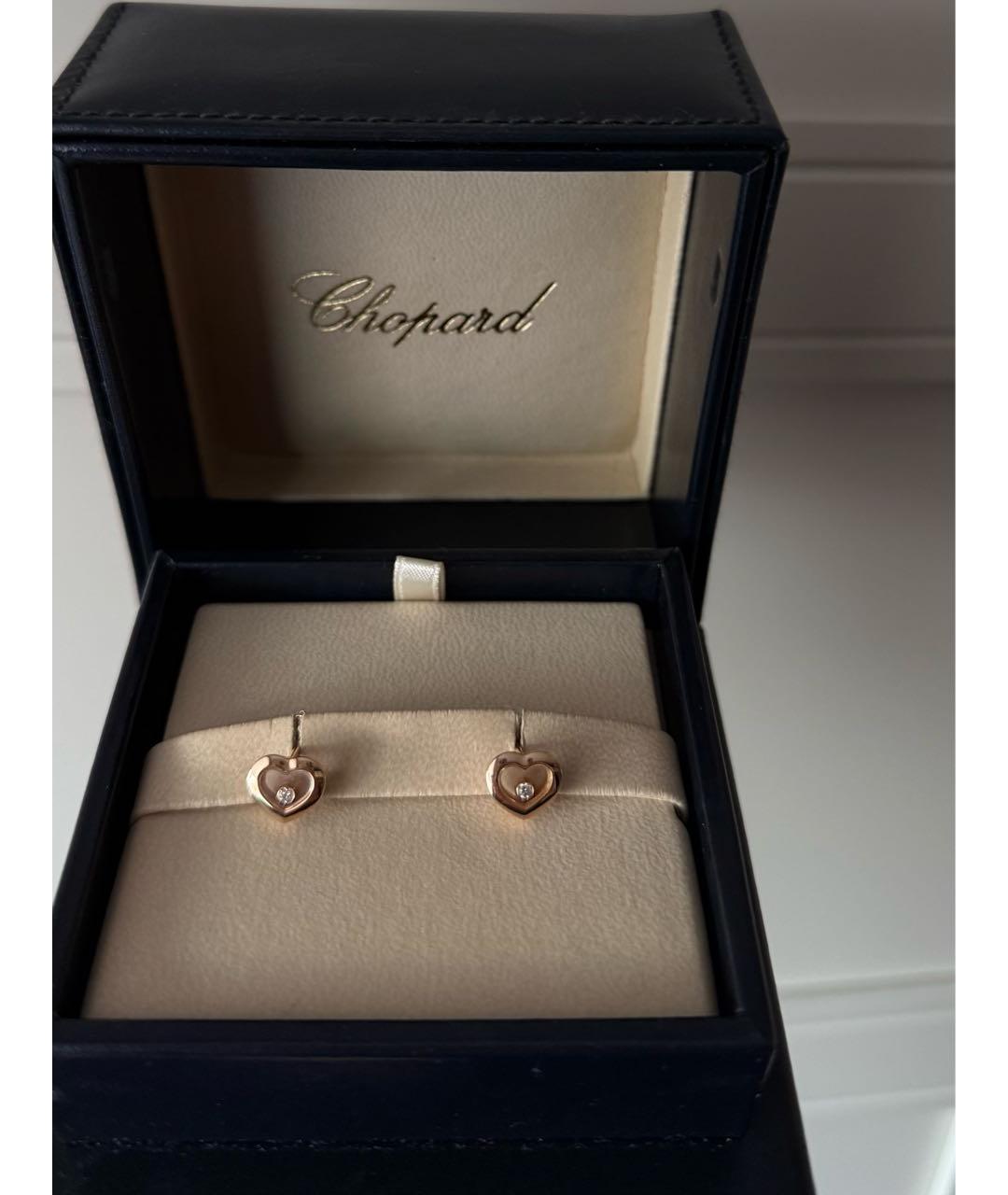 CHOPARD Золотые серьги из розового золота, фото 5