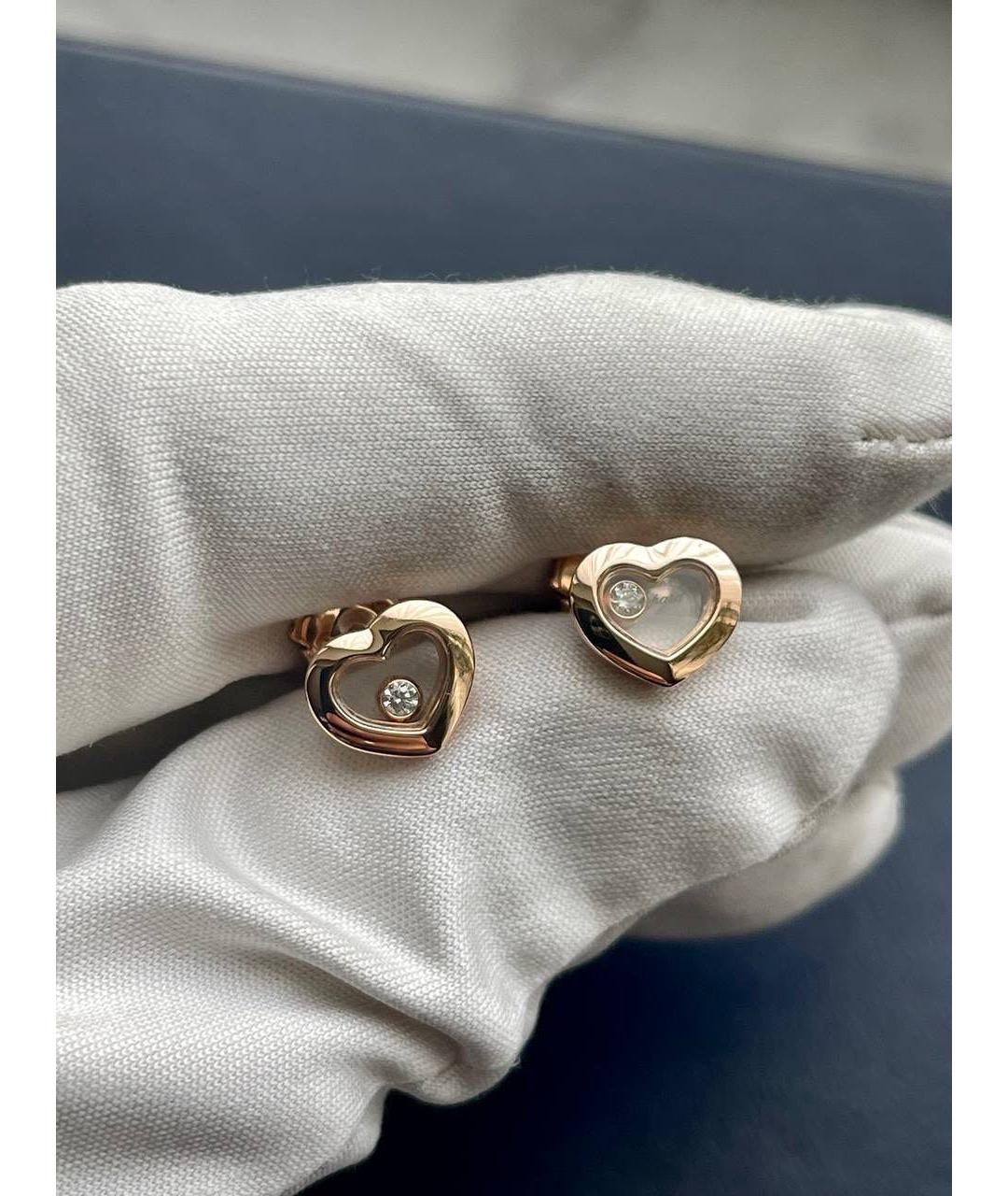 CHOPARD Золотые серьги из розового золота, фото 2