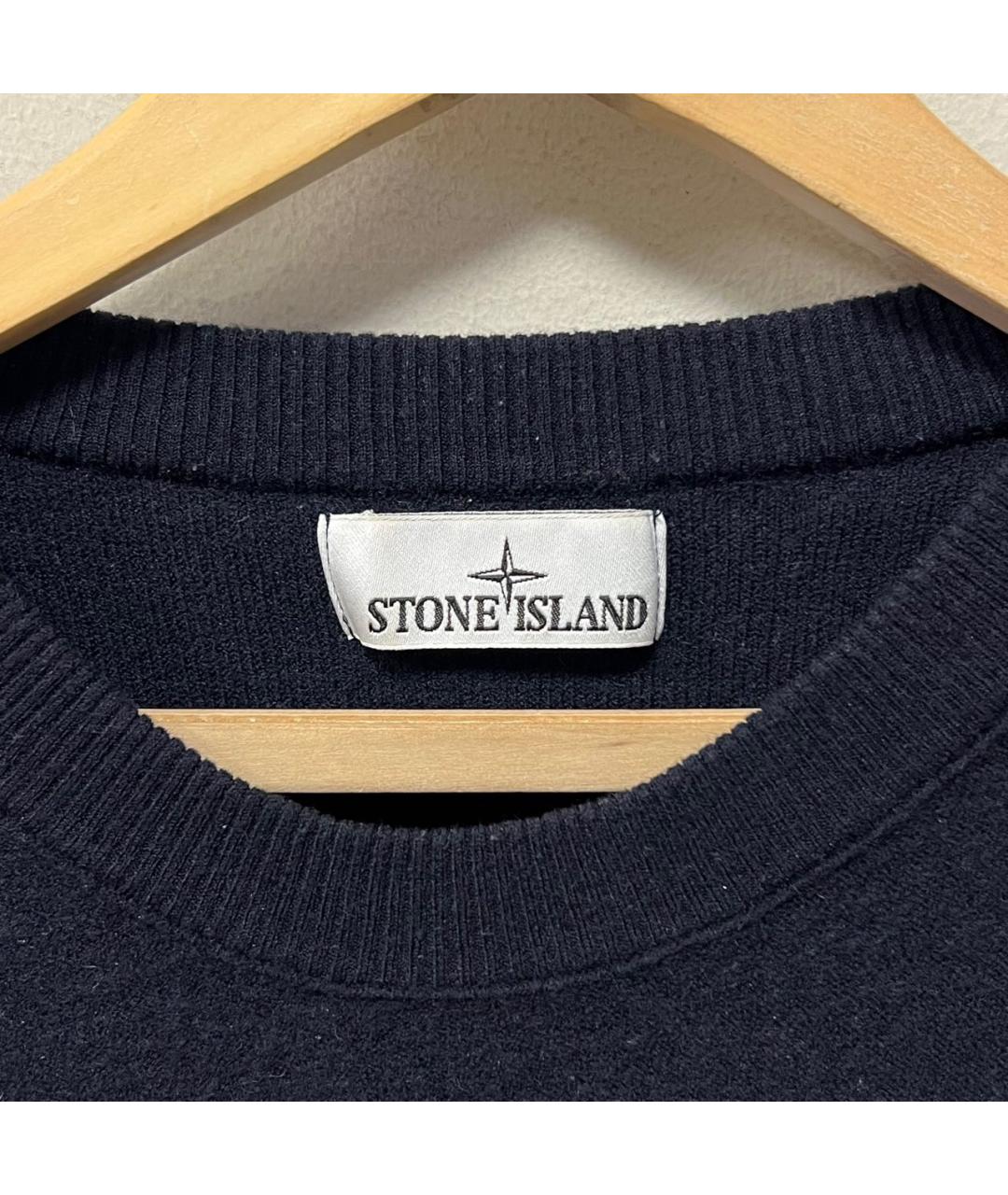 STONE ISLAND Темно-синий джемпер / свитер, фото 4