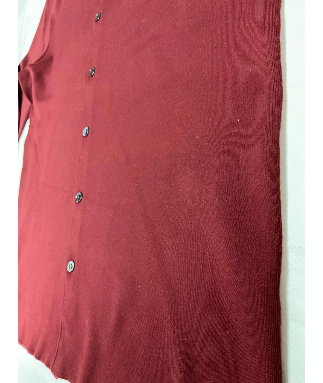LORO PIANA Красная шерстяная классическая рубашка, фото 4