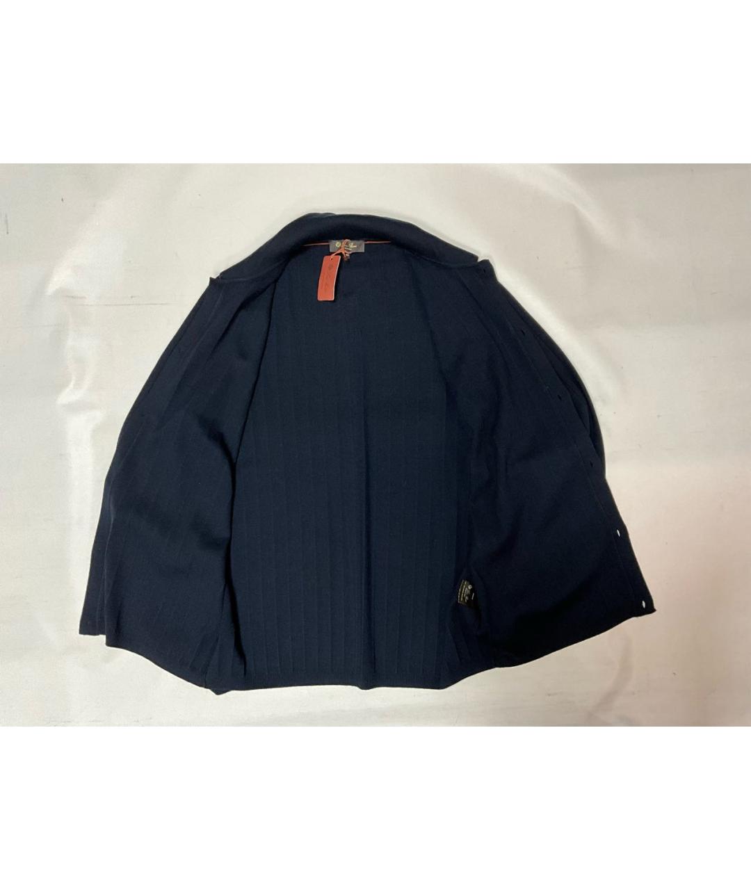 LORO PIANA Синяя шерстяная классическая рубашка, фото 3