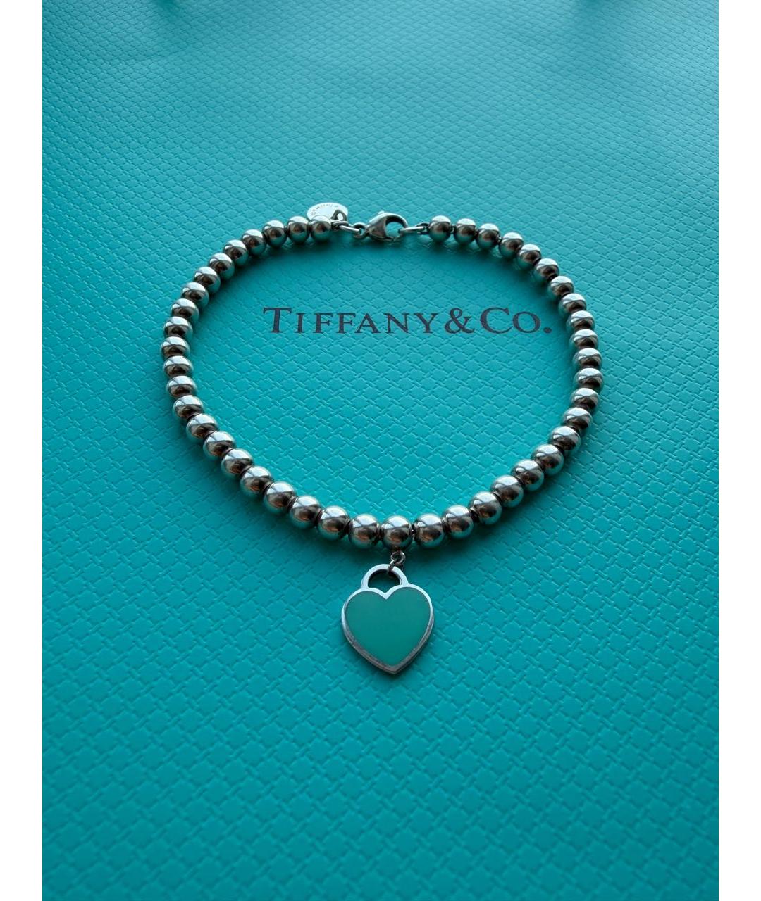 TIFFANY&CO Бирюзовый серебряный браслет, фото 2