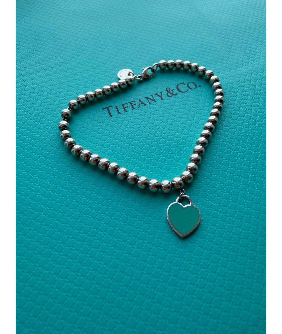 TIFFANY&CO Бирюзовый серебряный браслет, фото 7