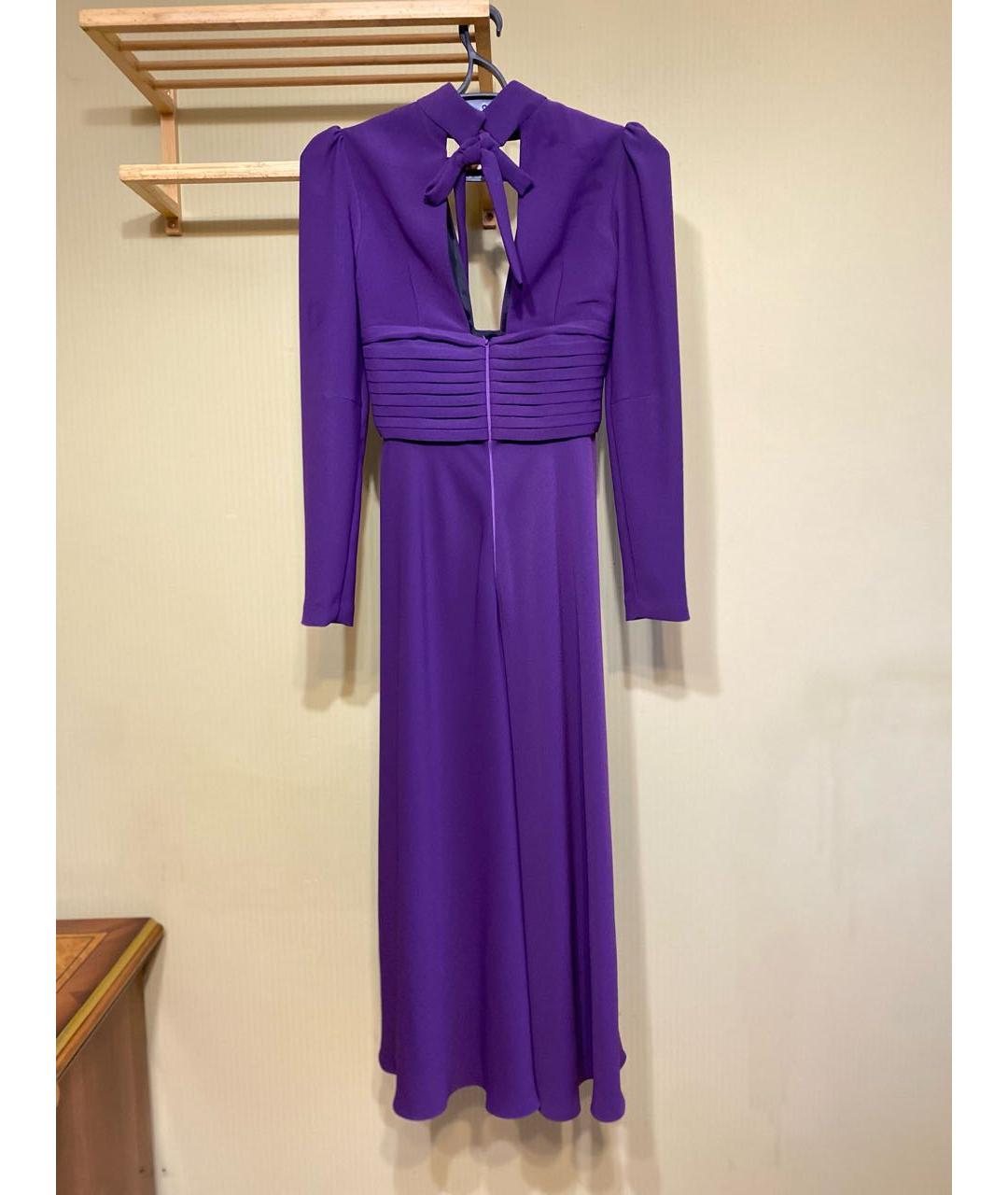 RASARIO Фиолетовое вискозное коктейльное платье, фото 2