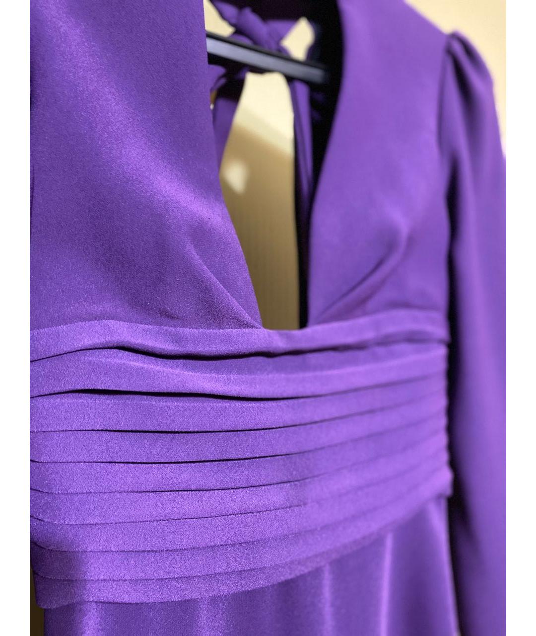 RASARIO Фиолетовое вискозное коктейльное платье, фото 4