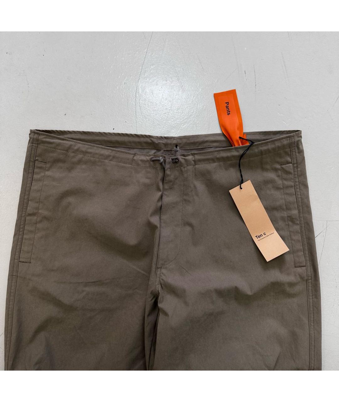 TEN C Хаки повседневные брюки, фото 3