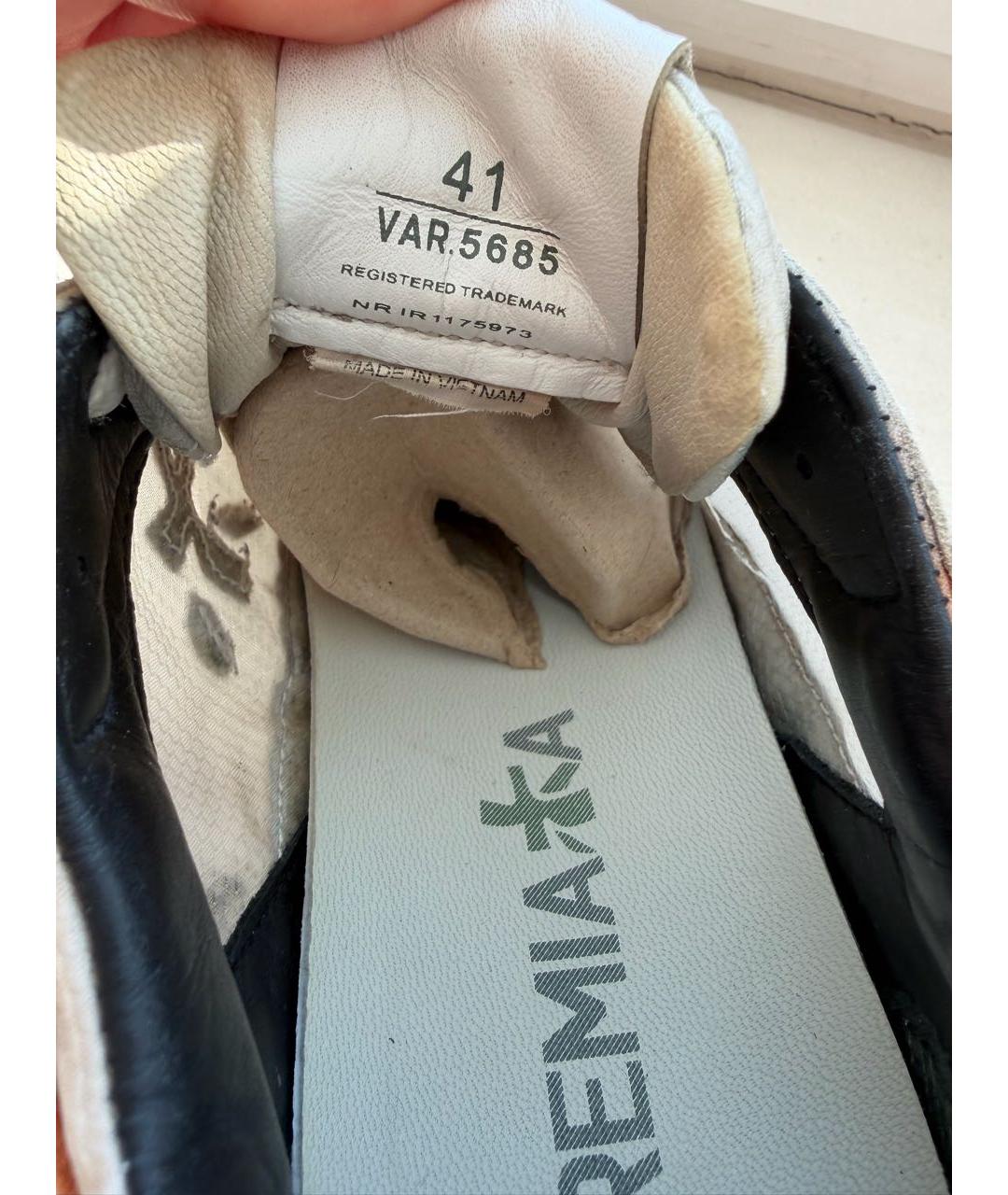 PREMIATA Белые текстильные низкие кроссовки / кеды, фото 6