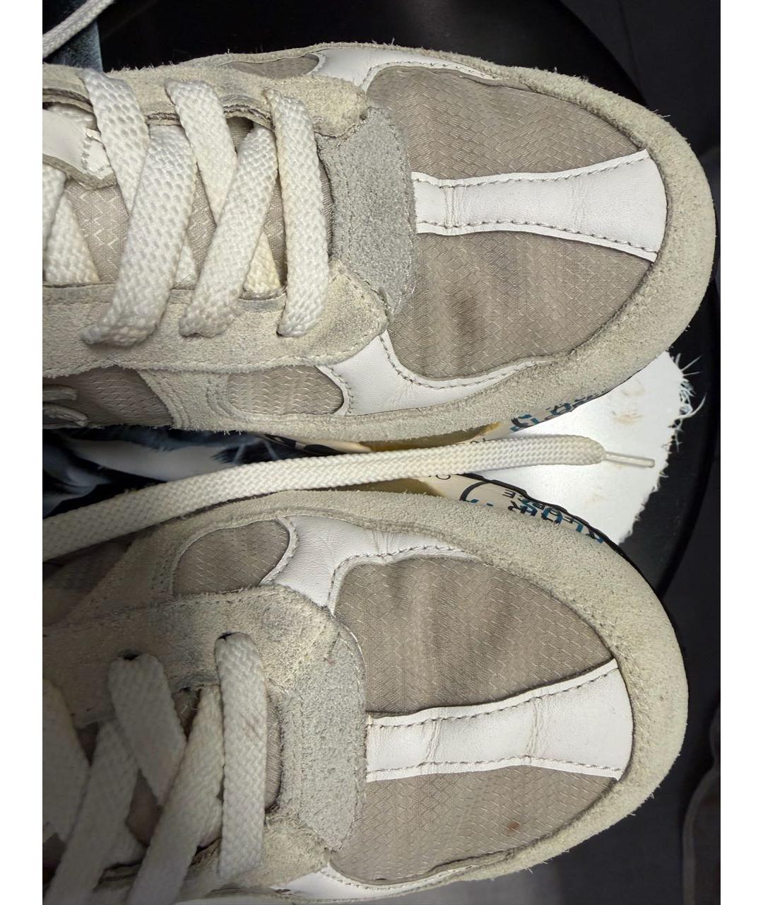 PREMIATA Белые текстильные низкие кроссовки / кеды, фото 7