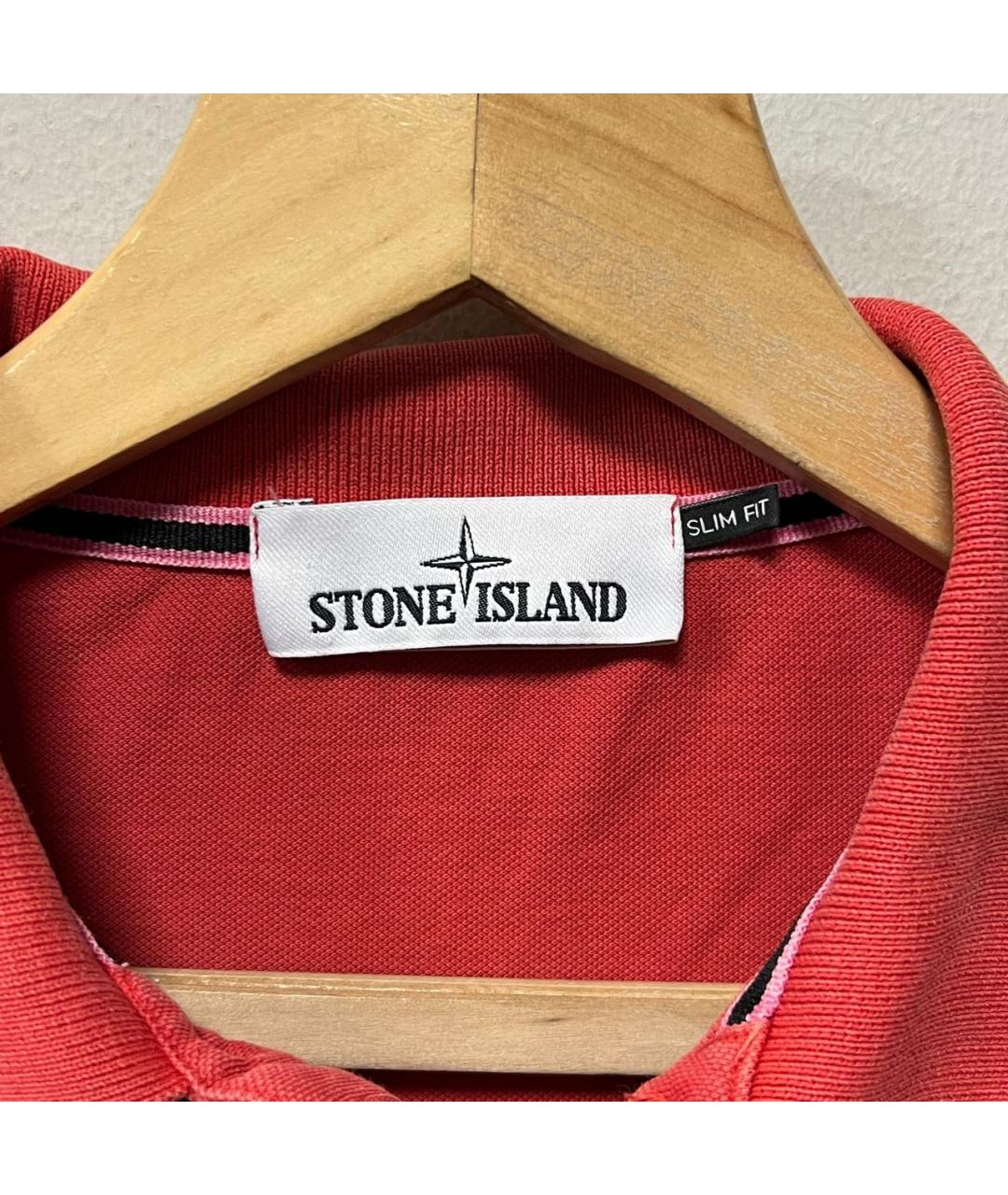 STONE ISLAND Красное поло с длинным рукавом, фото 4