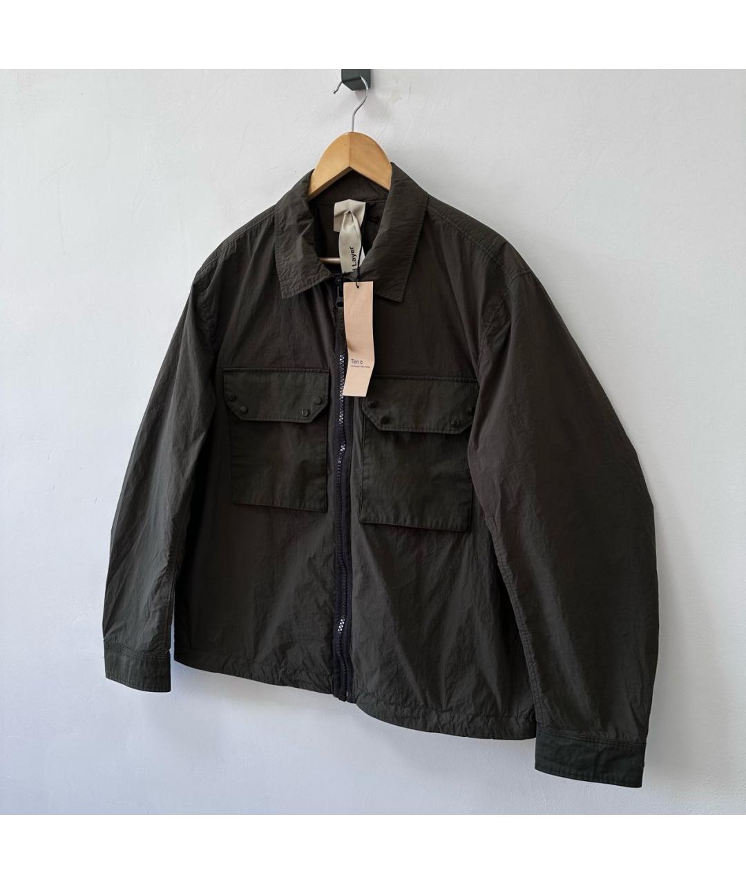 TEN C Хаки куртка, фото 4