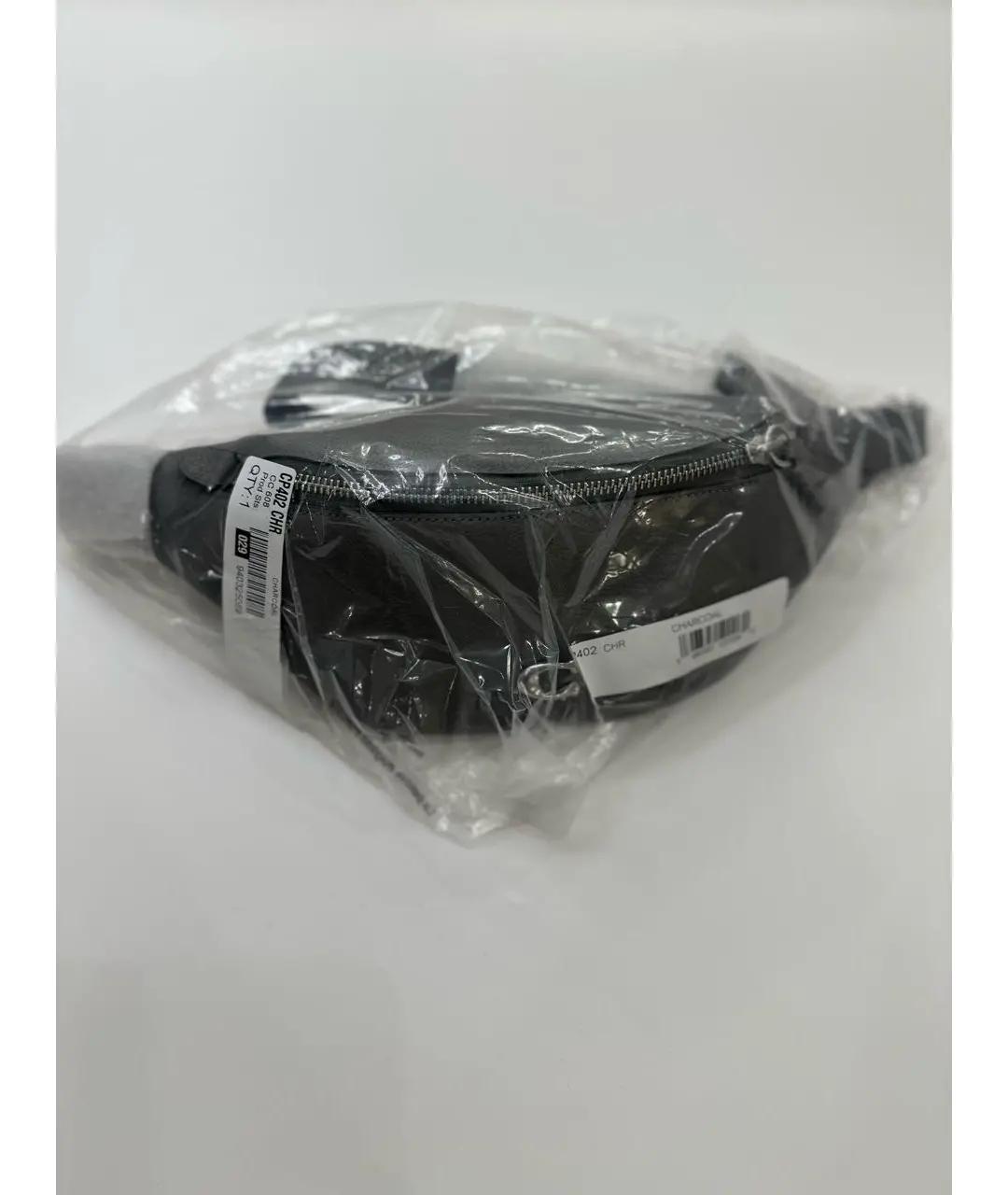 COACH Серая кожаная поясная сумка, фото 8