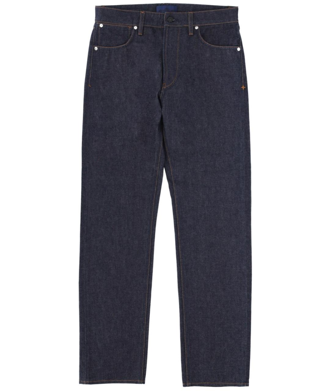 STONE ISLAND Синие хлопковые повседневные брюки, фото 1