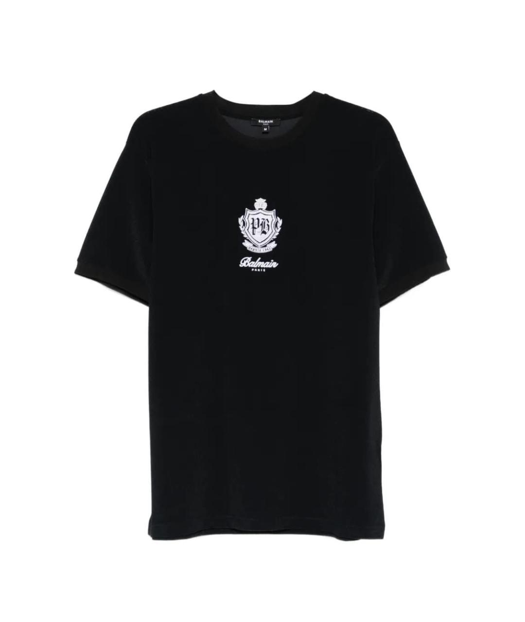 BALMAIN Черная футболка, фото 1