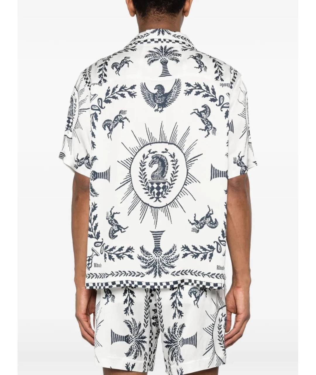 RHUDE Белая кэжуал рубашка, фото 3