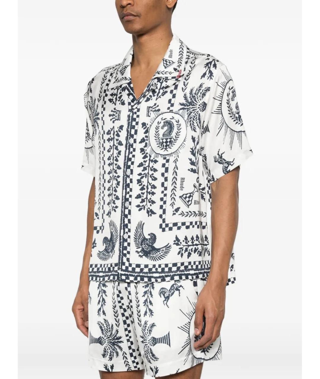 RHUDE Белая кэжуал рубашка, фото 2