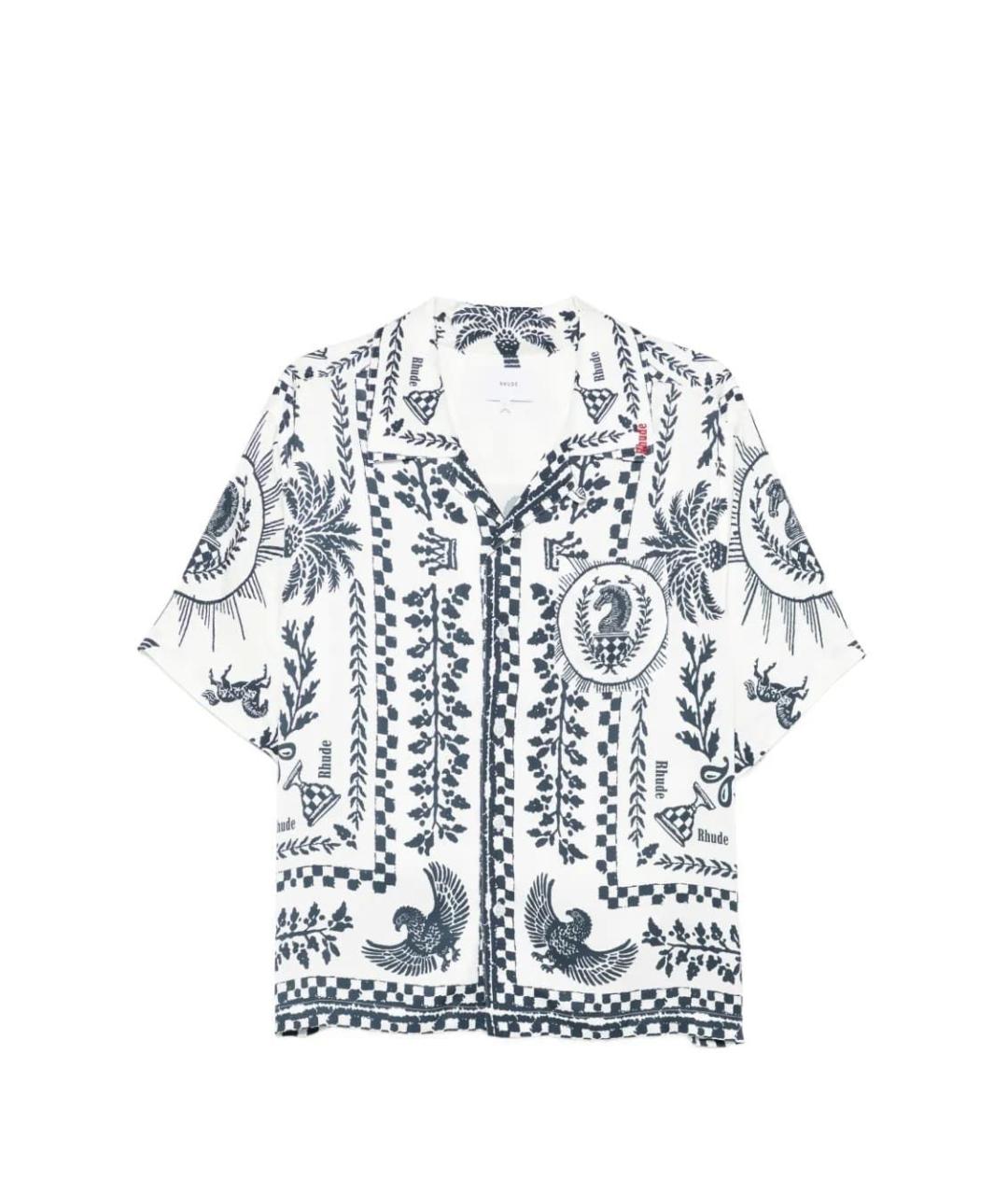 RHUDE Белая кэжуал рубашка, фото 1