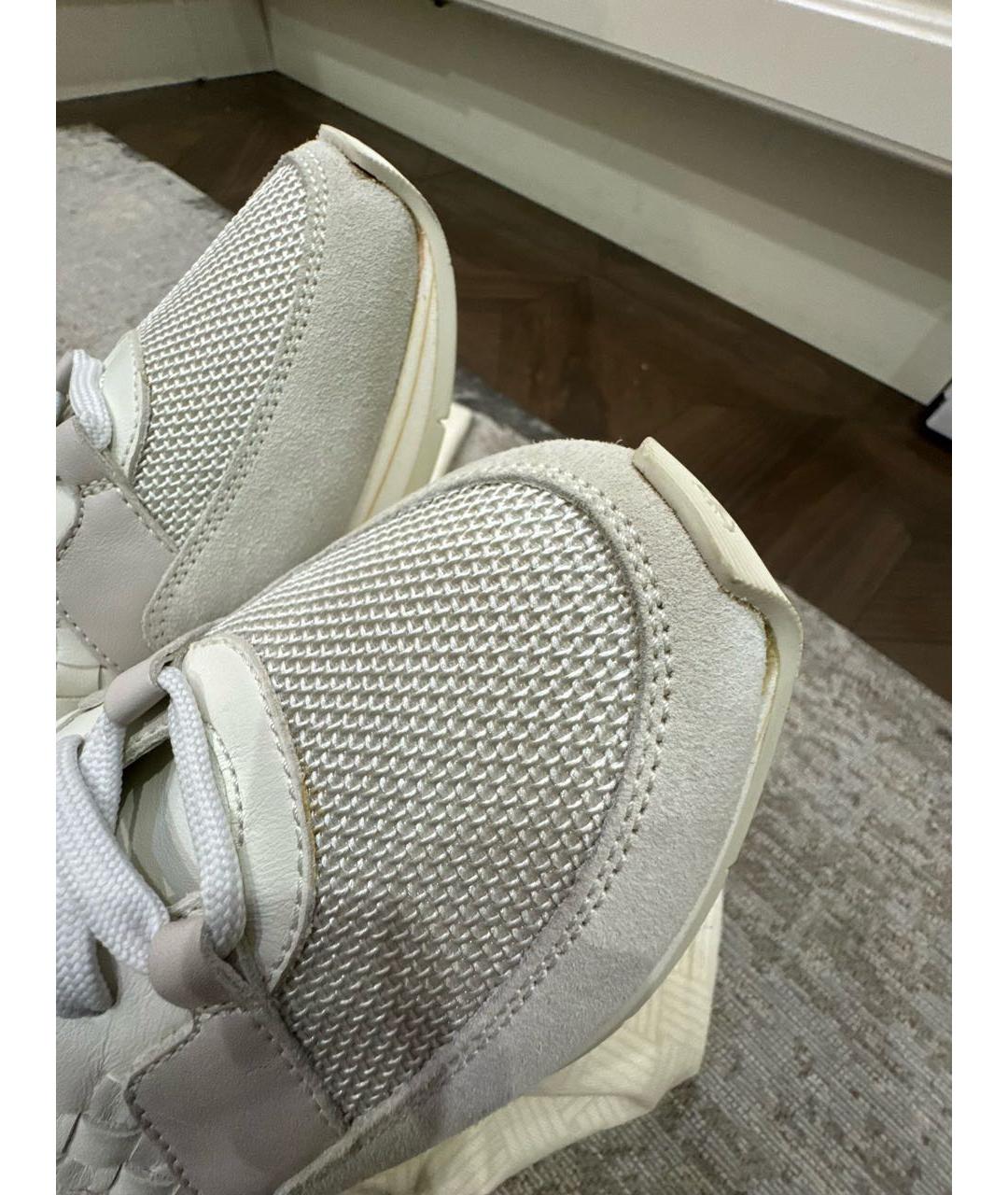 BOTTEGA VENETA Белые низкие кроссовки / кеды, фото 6