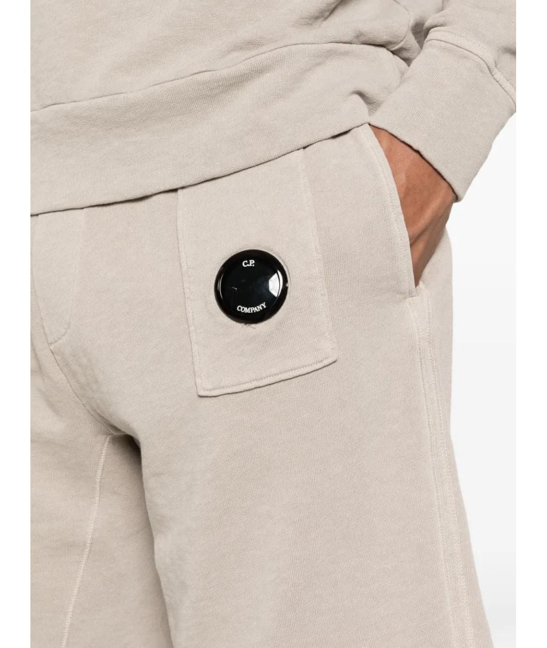 CP COMPANY Бежевые хлопковые шорты, фото 4