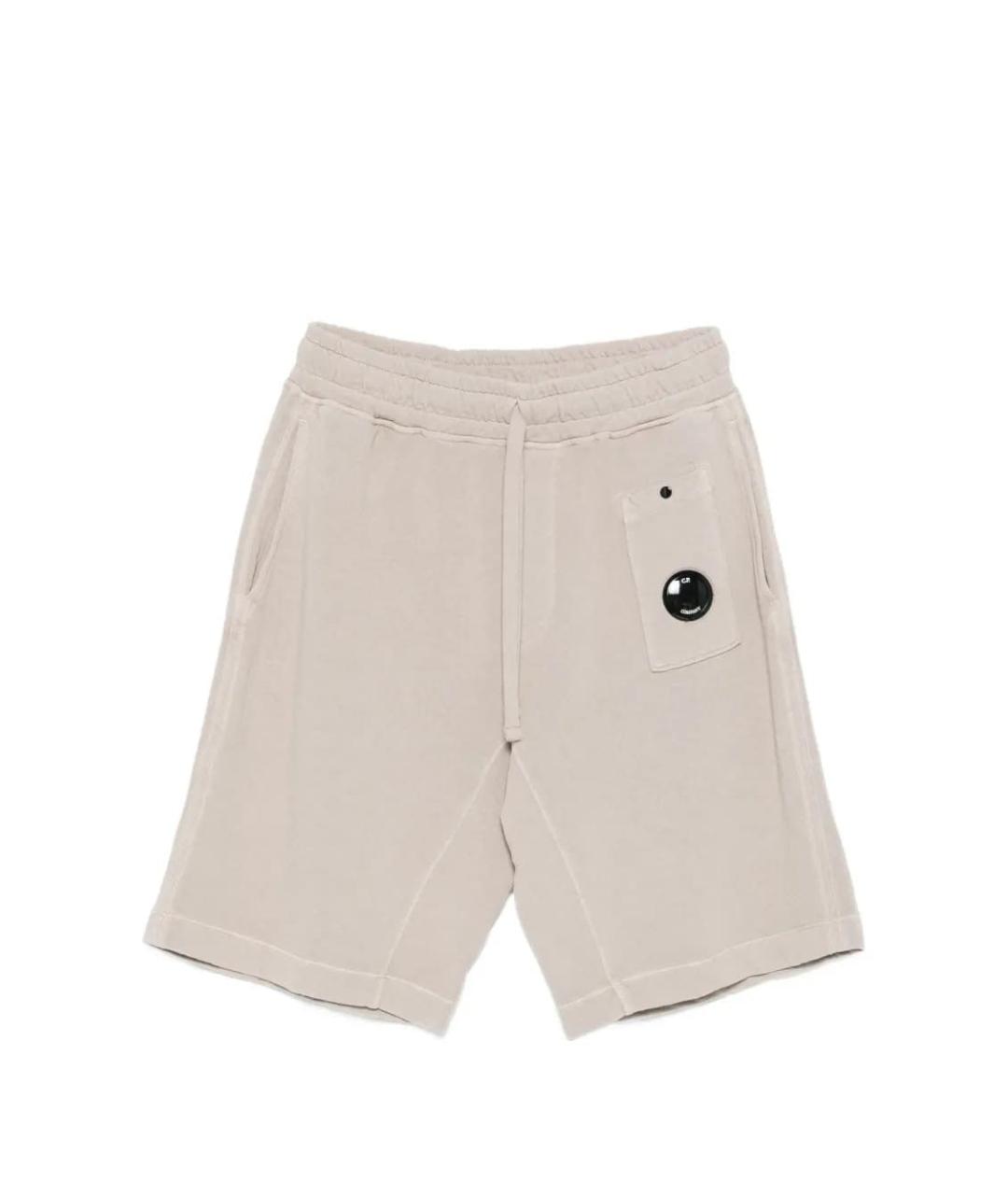 CP COMPANY Бежевые хлопковые шорты, фото 1