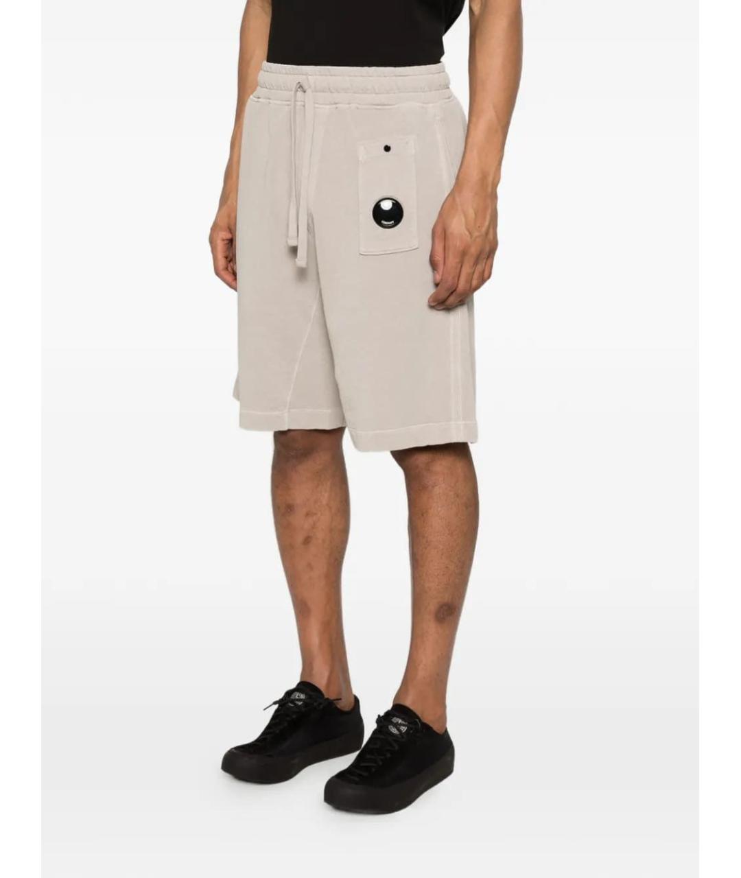 CP COMPANY Бежевые хлопковые шорты, фото 2