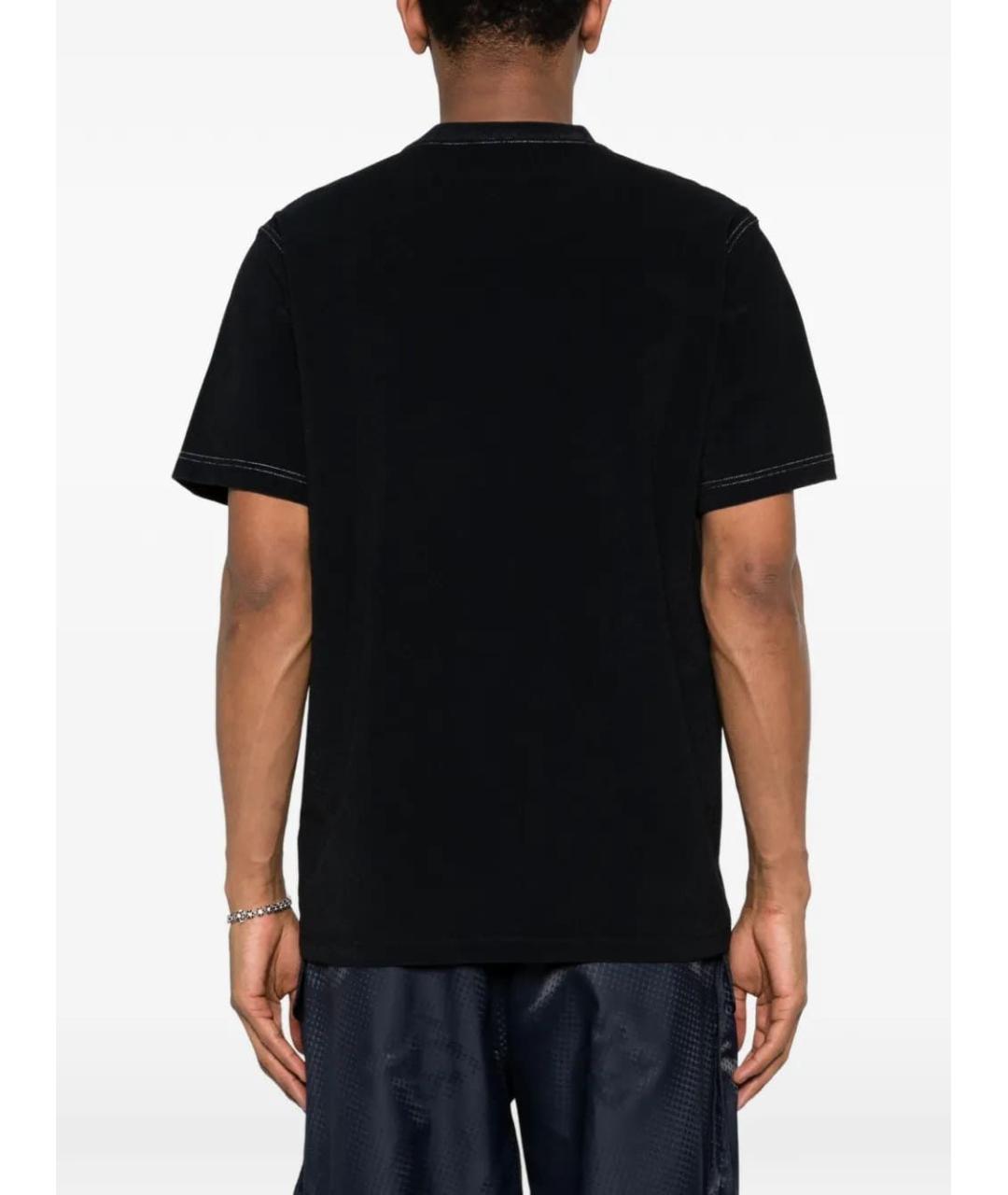 BALMAIN Черная хлопковая футболка, фото 3