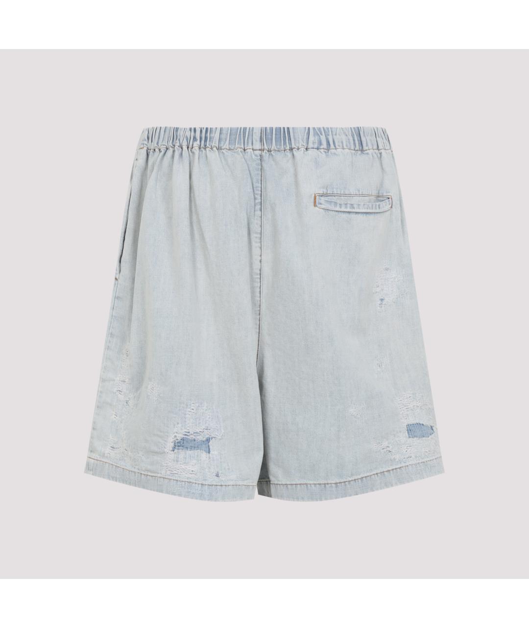 ACNE STUDIOS Синие хлопковые шорты, фото 3