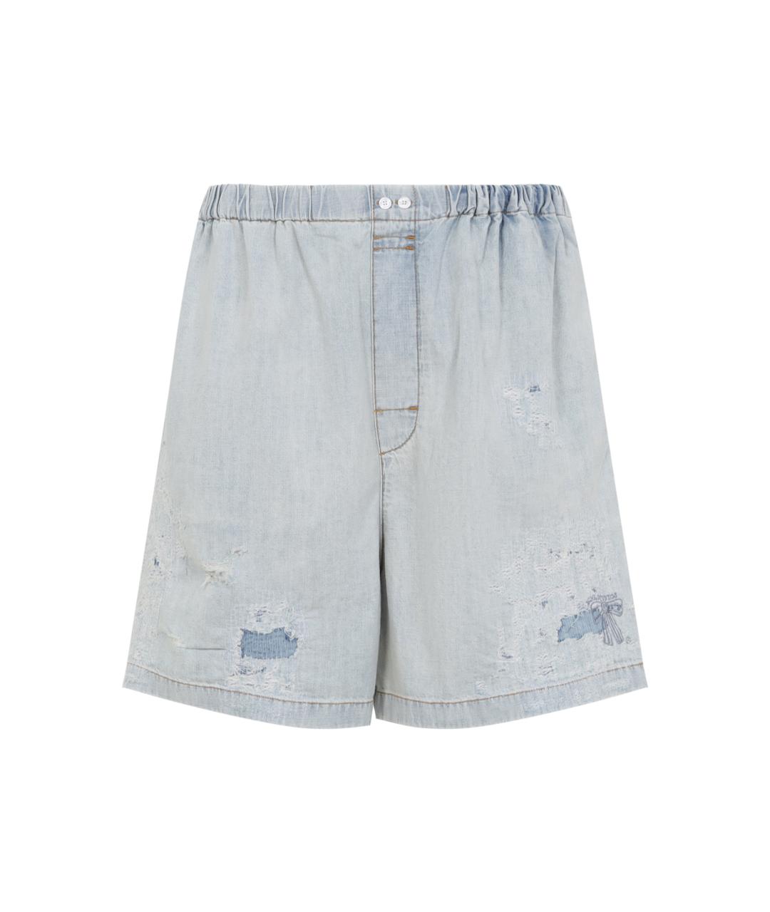 ACNE STUDIOS Синие хлопковые шорты, фото 1