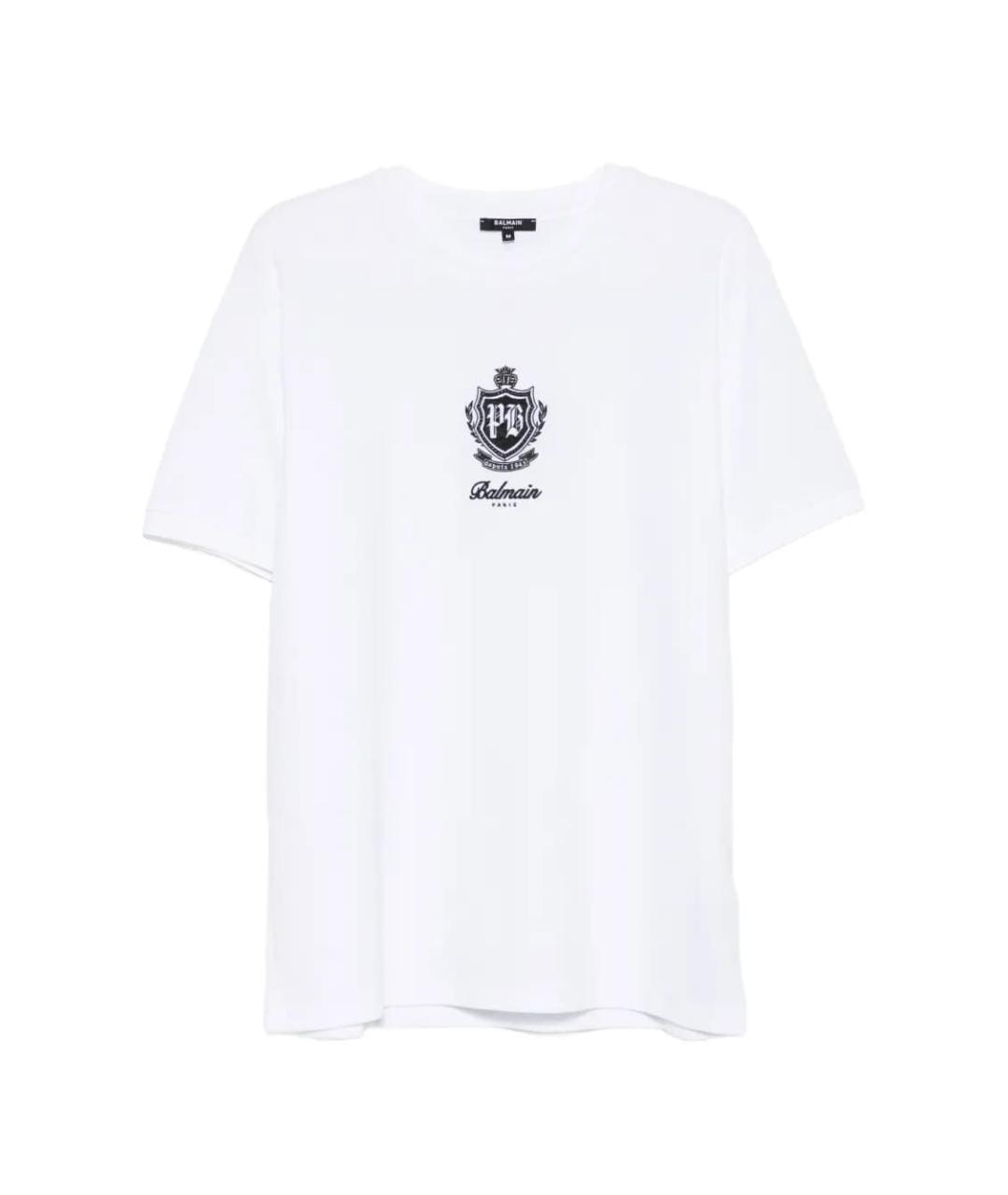 BALMAIN Белая футболка, фото 1