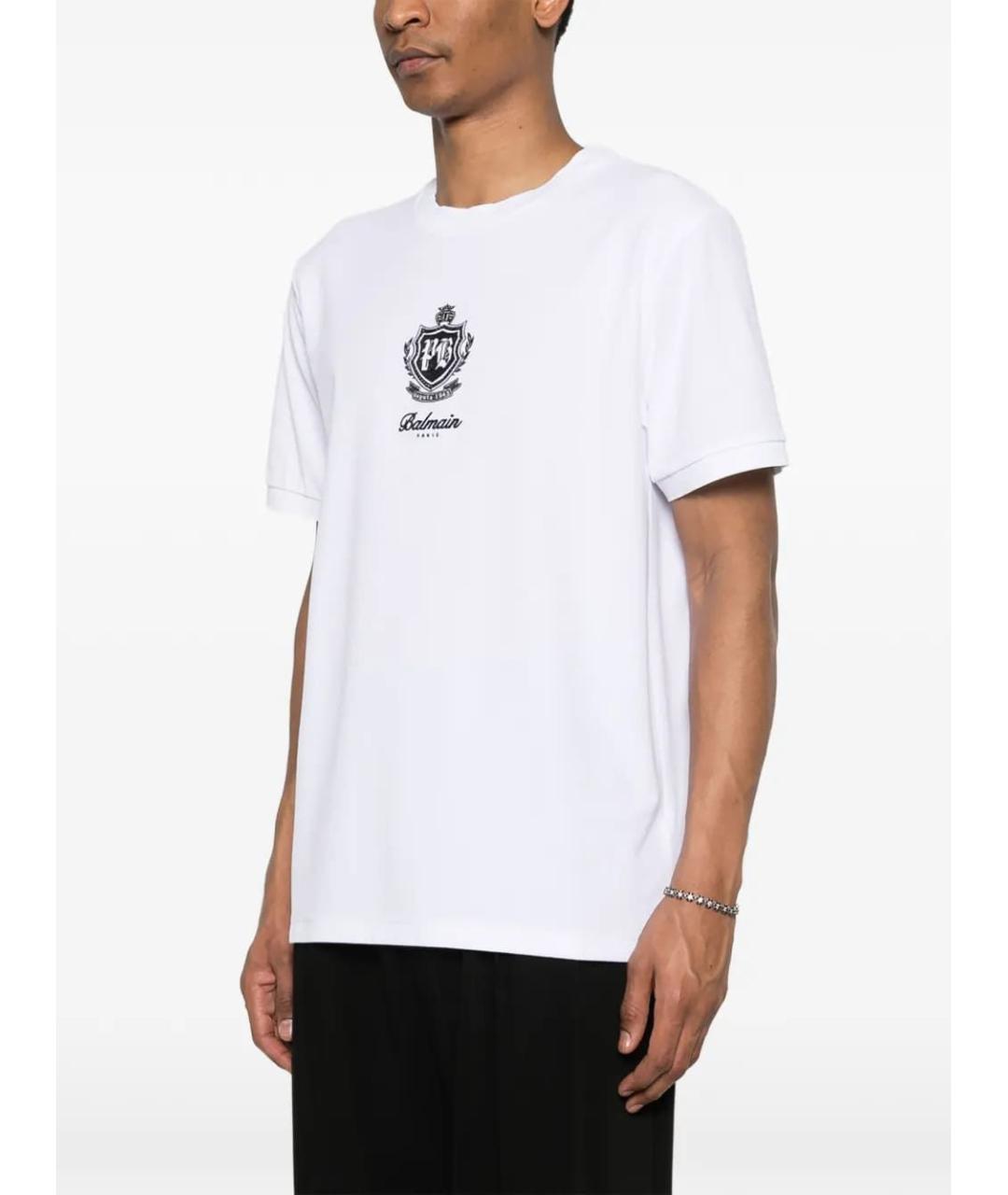 BALMAIN Белая футболка, фото 2