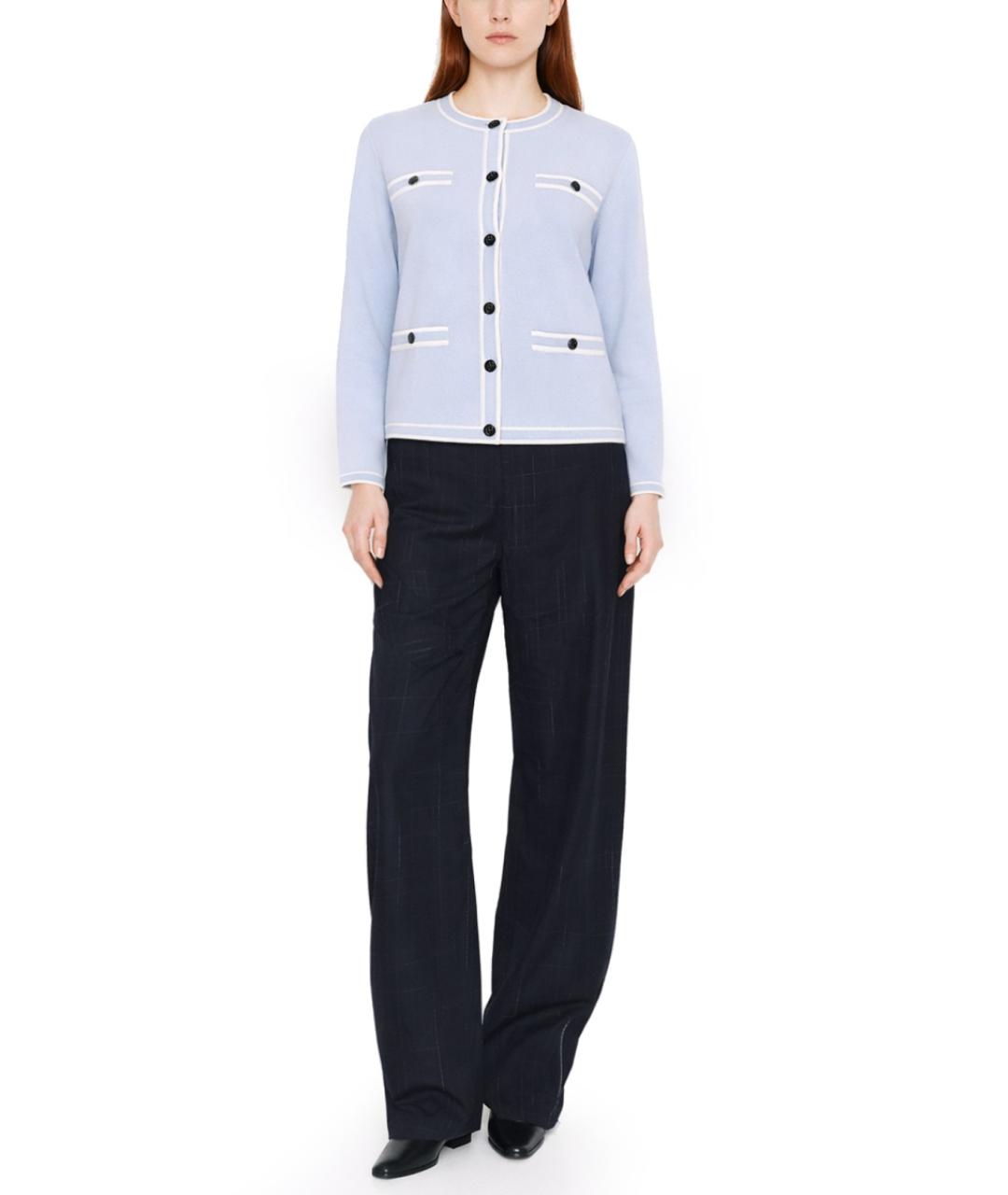 TORY BURCH Синий шерстяной кардиган, фото 2