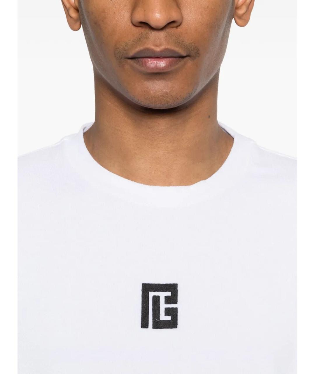 BALMAIN Белая футболка, фото 4