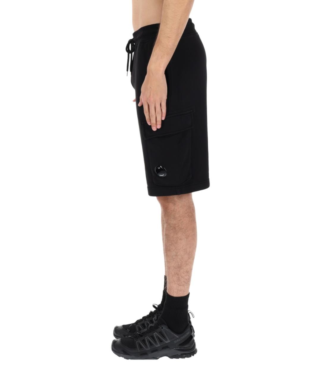 CP COMPANY Черные хлопковые шорты, фото 4
