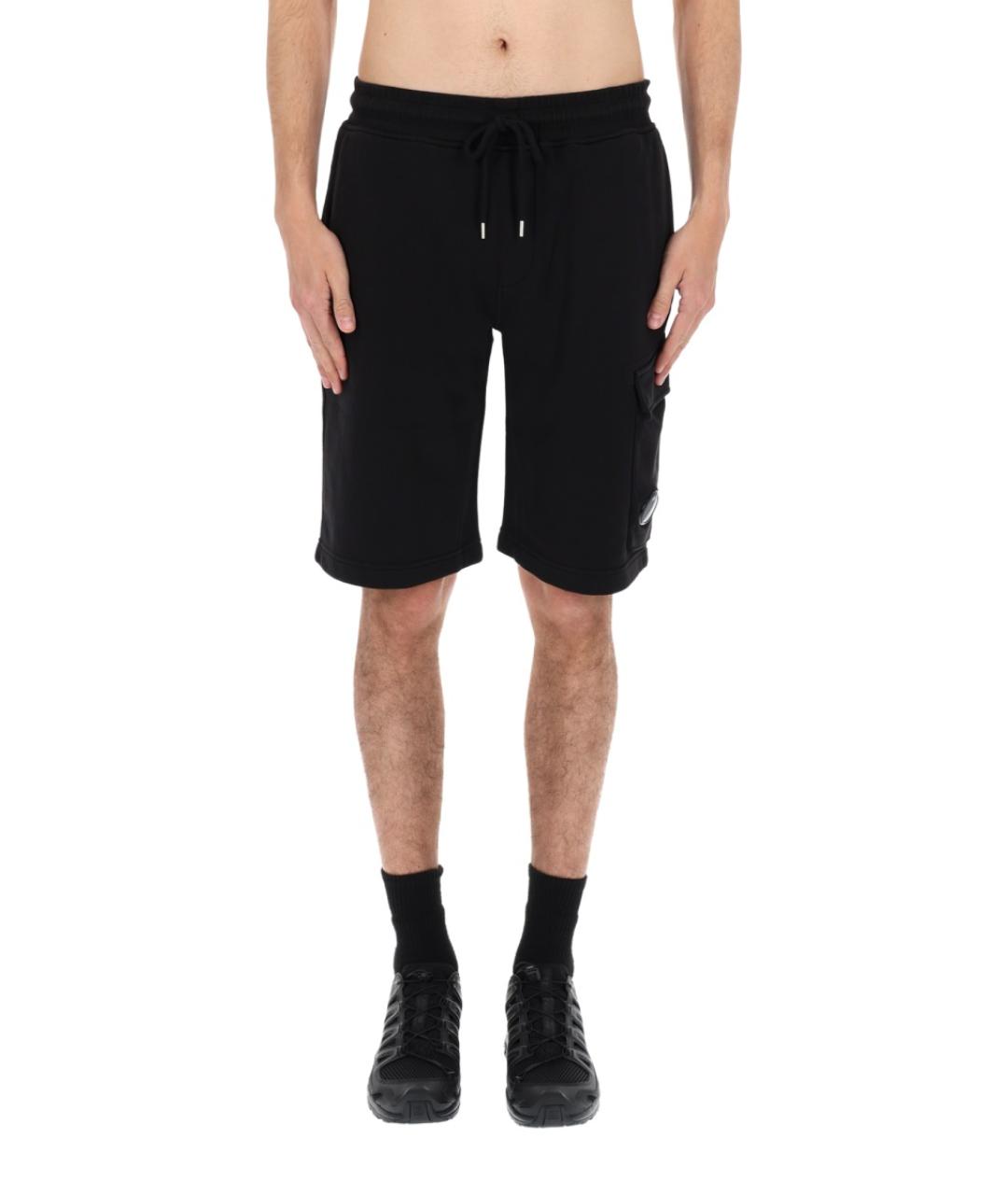 CP COMPANY Черные хлопковые шорты, фото 3