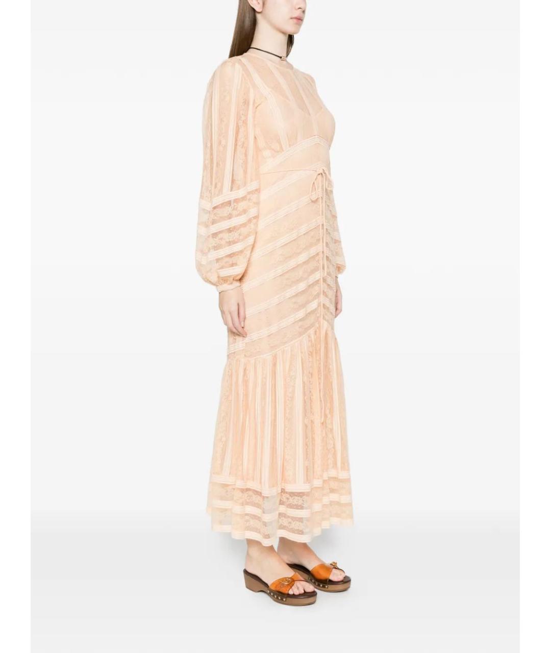 TWIN-SET Бежевое полиэстеровое повседневное платье, фото 2