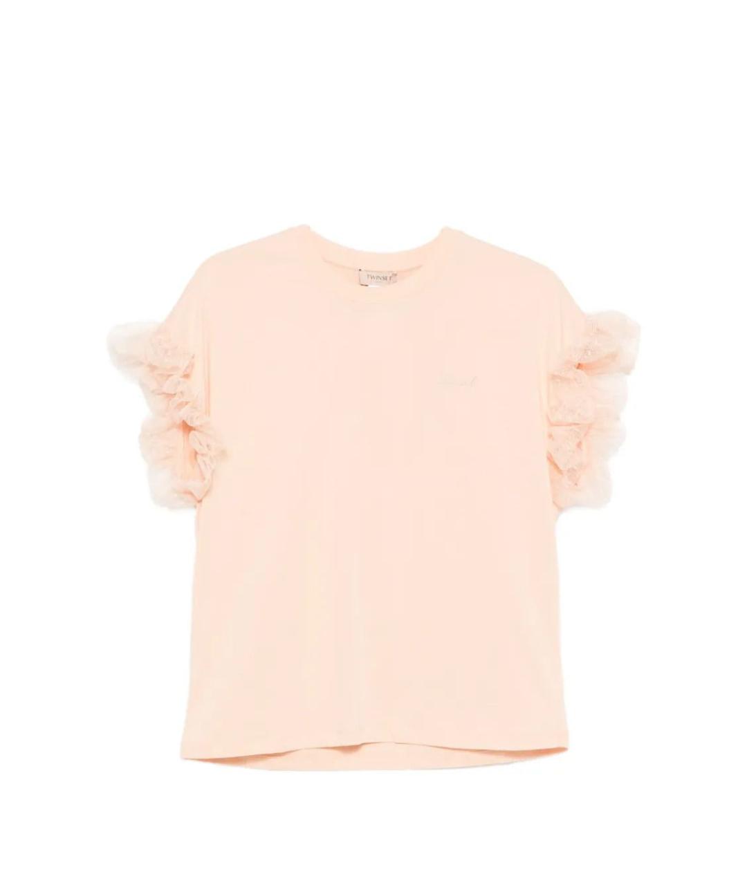 TWIN-SET Розовая футболка, фото 1
