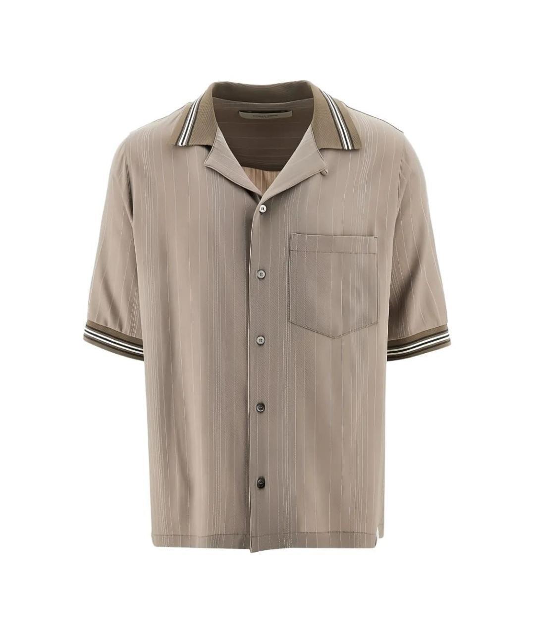 GOLDEN GOOSE DELUXE BRAND Бежевая кэжуал рубашка, фото 3