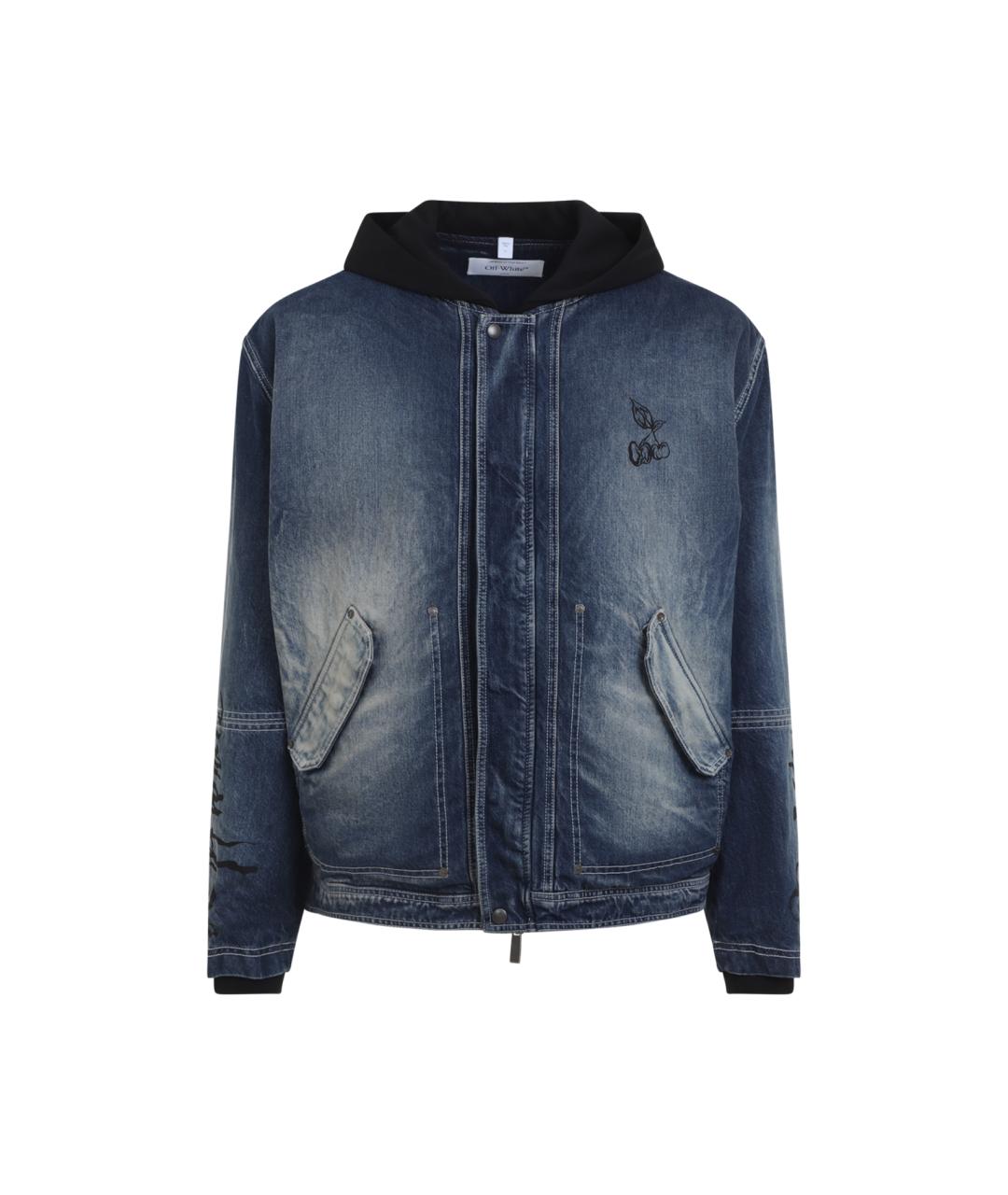 OFF-WHITE Синяя хлопковая куртка, фото 1