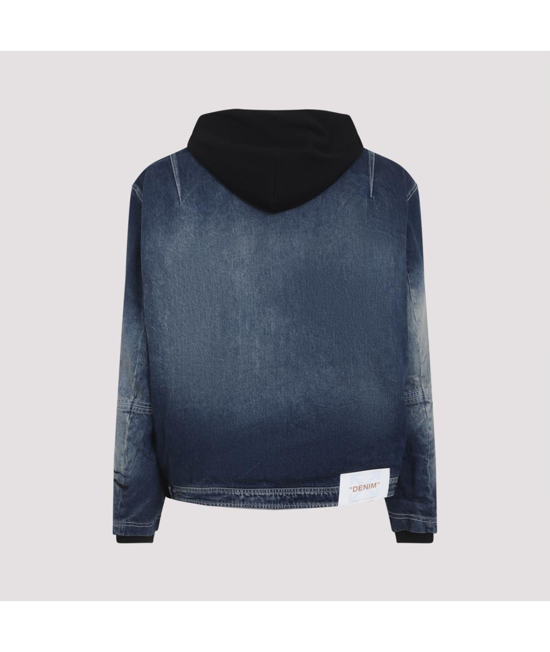 OFF-WHITE Синяя хлопковая куртка, фото 2