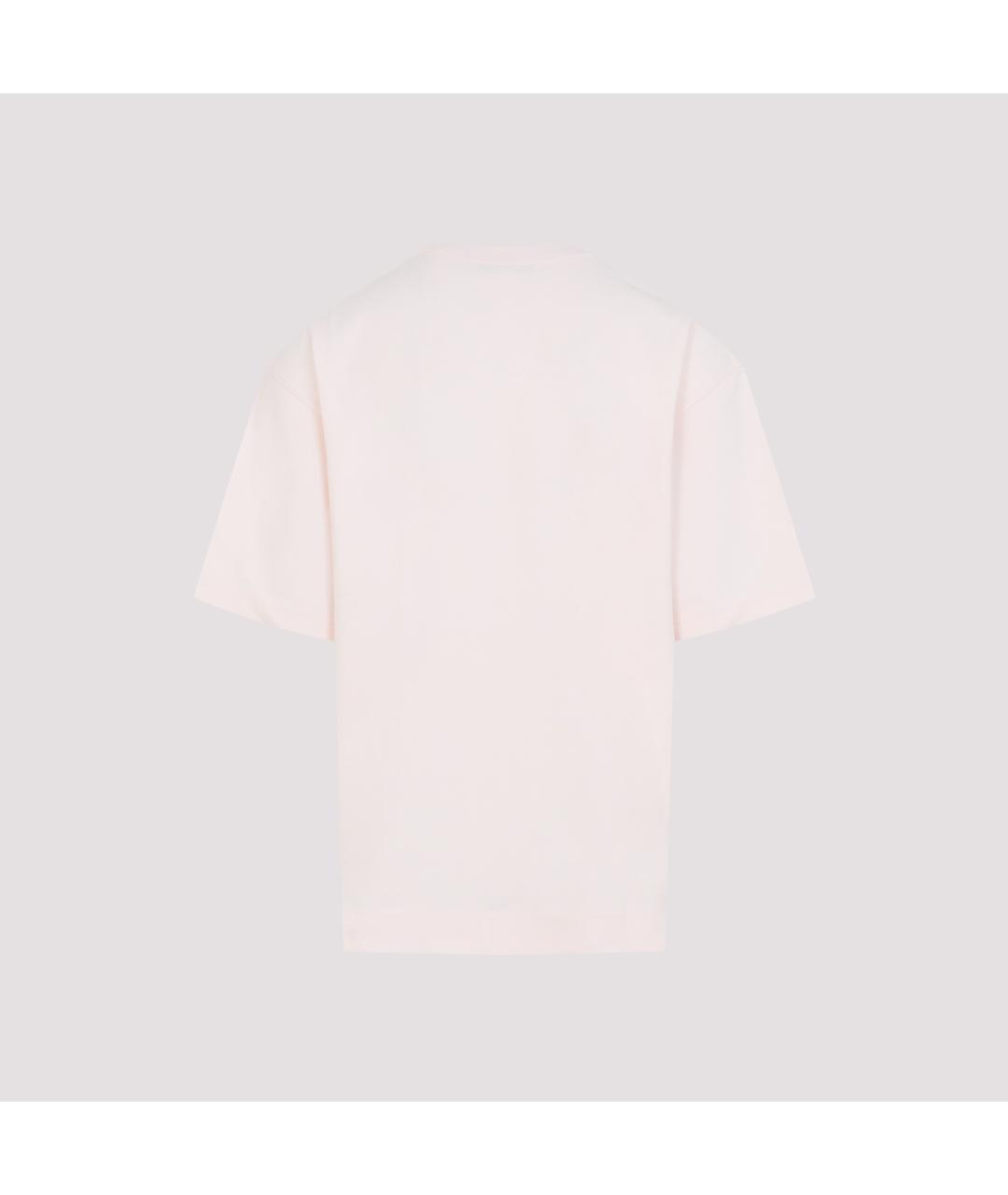 ACNE STUDIOS Розовая хлопковая футболка, фото 3