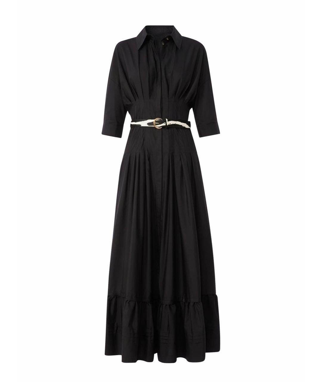 MAX MARA Черное хлопковое повседневное платье, фото 1