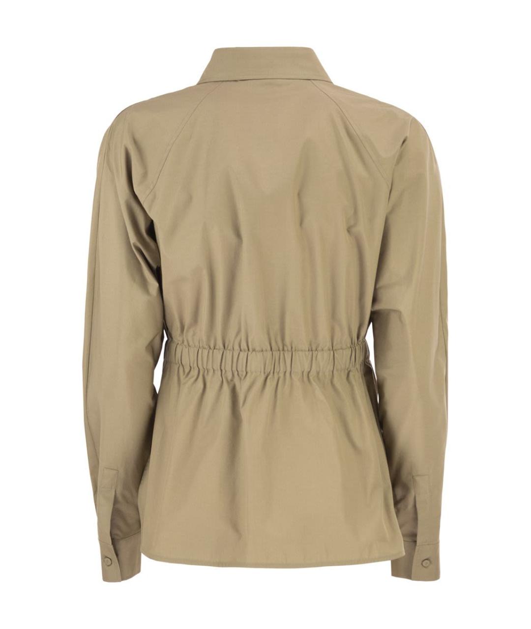 MAX MARA Хаки хлопковая рубашка, фото 2