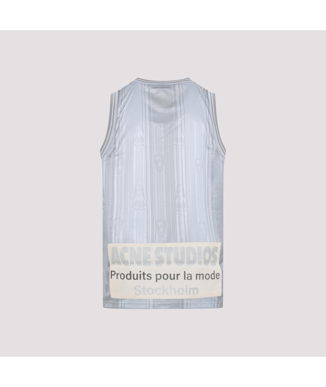 ACNE STUDIOS Серая майка, фото 2