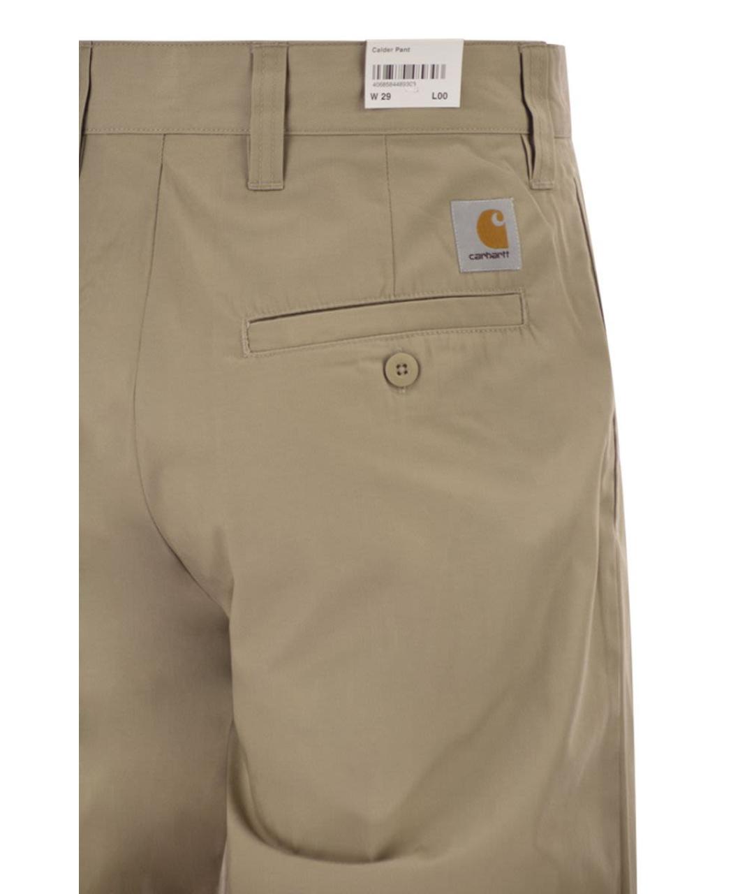 CARHARTT WIP Бежевые повседневные брюки, фото 4