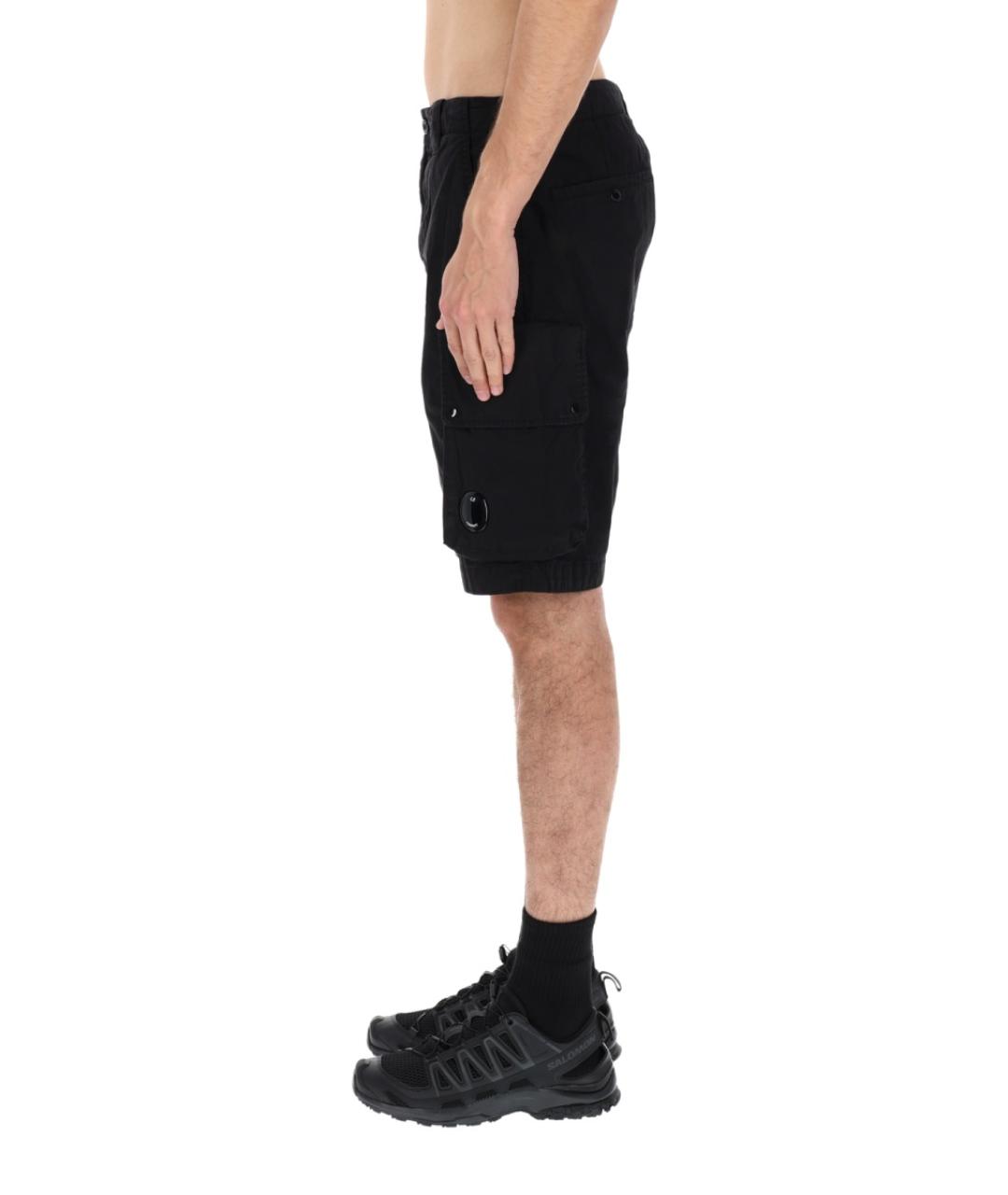 CP COMPANY Черные хлопковые шорты, фото 4