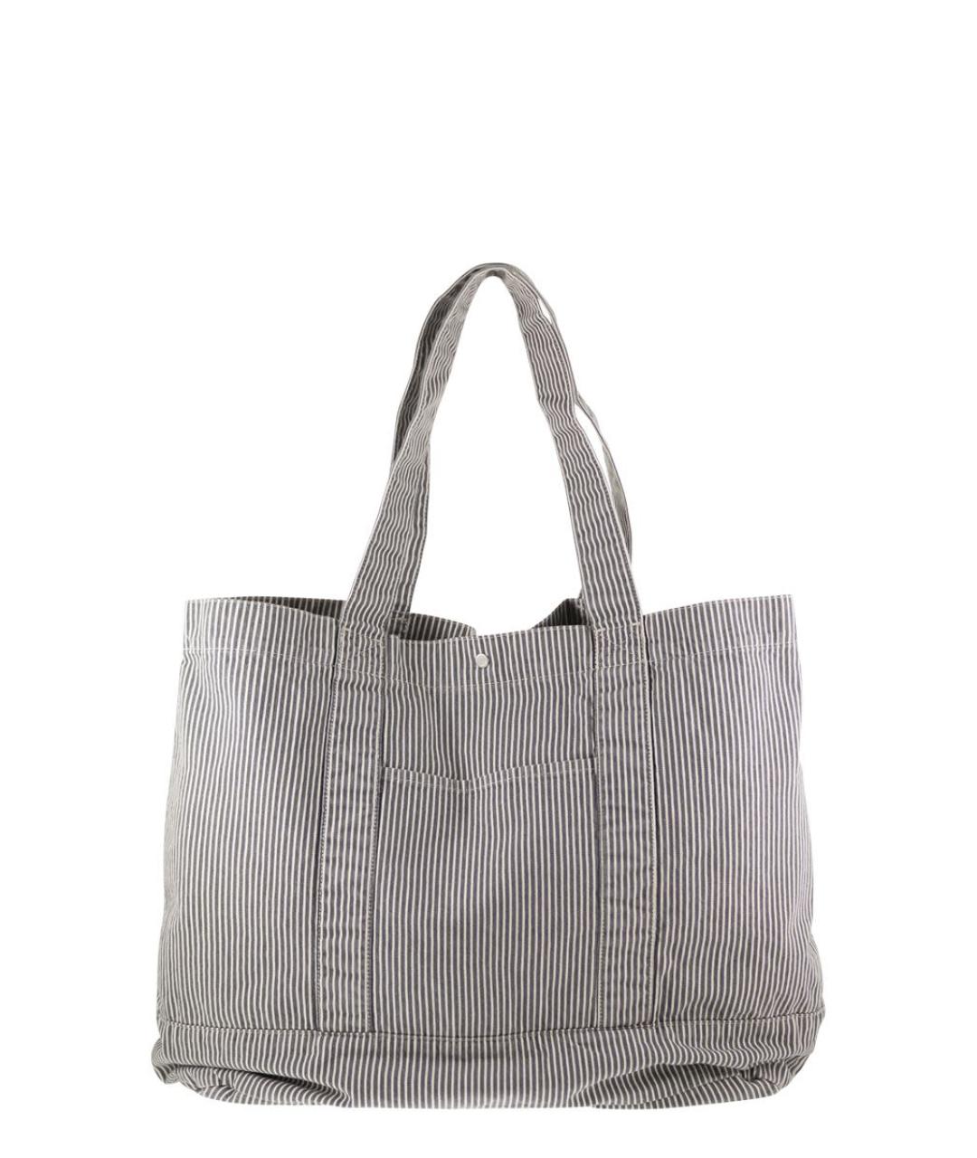 CARHARTT WIP Серая хлопковая сумка тоут, фото 2