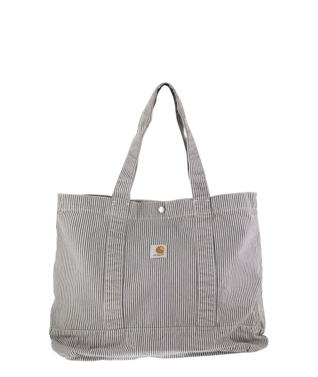 CARHARTT WIP Серая хлопковая сумка тоут, фото 1