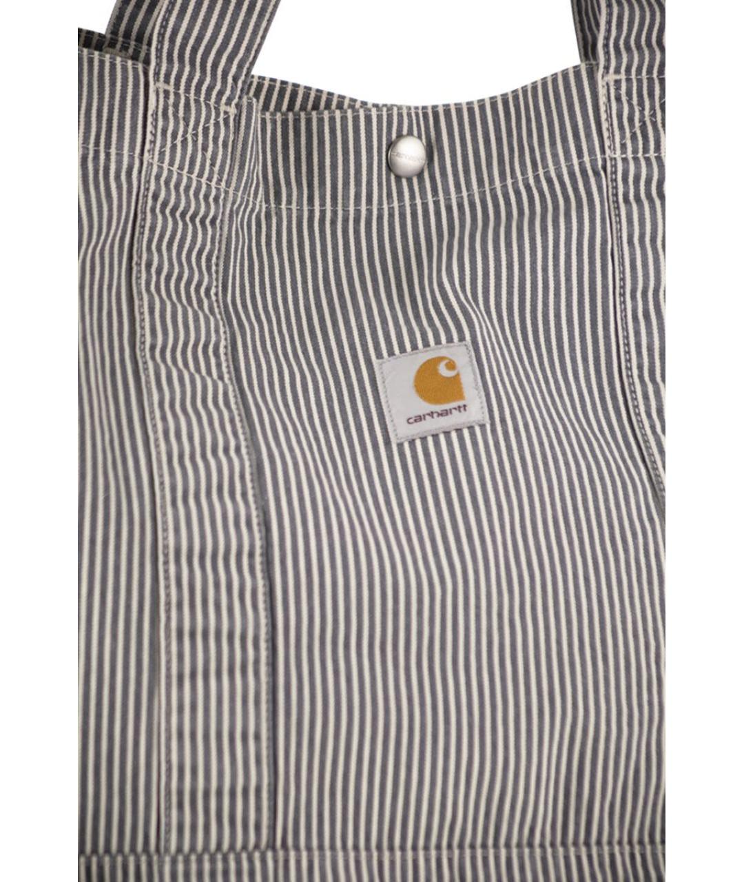 CARHARTT WIP Серая хлопковая сумка тоут, фото 5