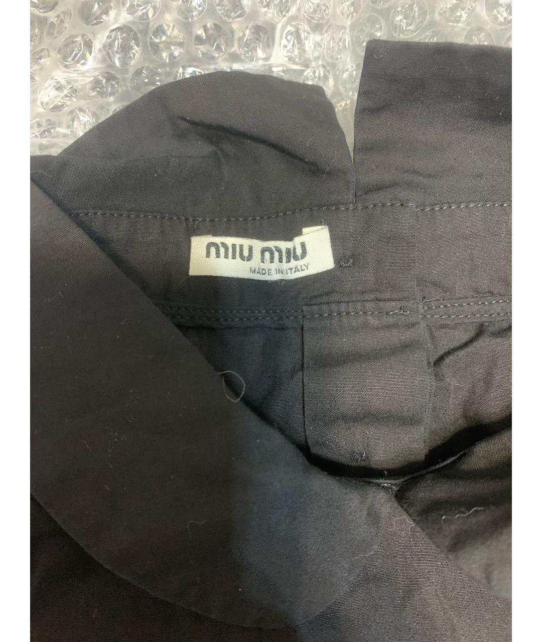 MIU MIU Черная хлопковая блузы, фото 3